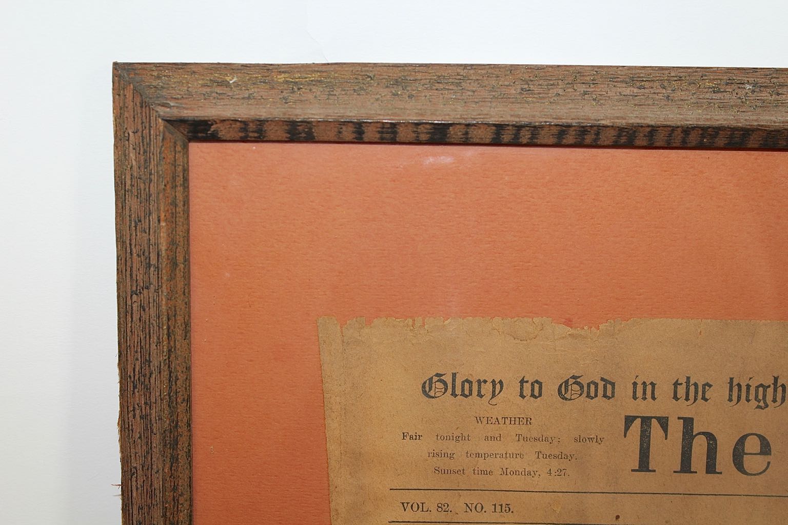 1918 End of WWI Newspaper and War Books