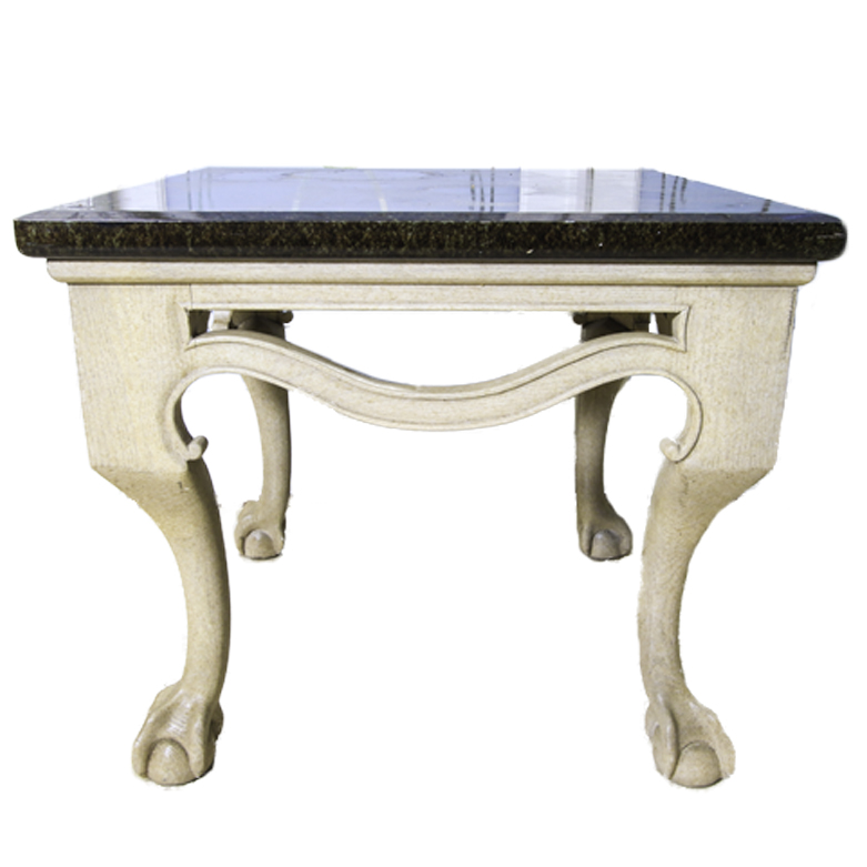 Marble Top End Tables with Claw Feet