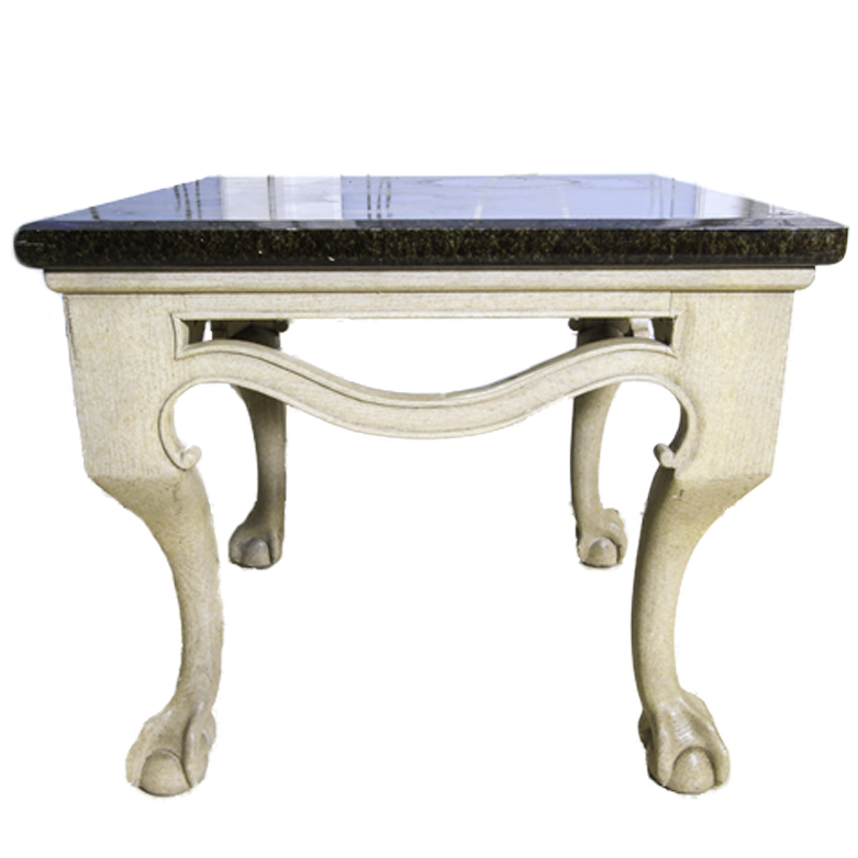 Marble Top End Tables with Claw Feet