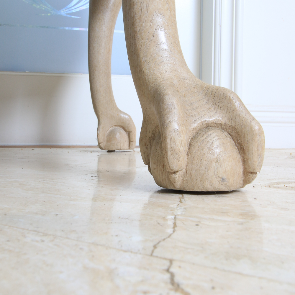 Marble Top End Tables with Claw Feet