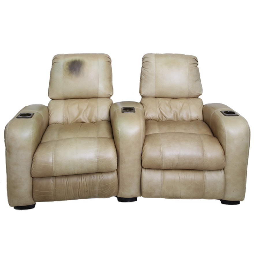 Pair of Leather Recliners