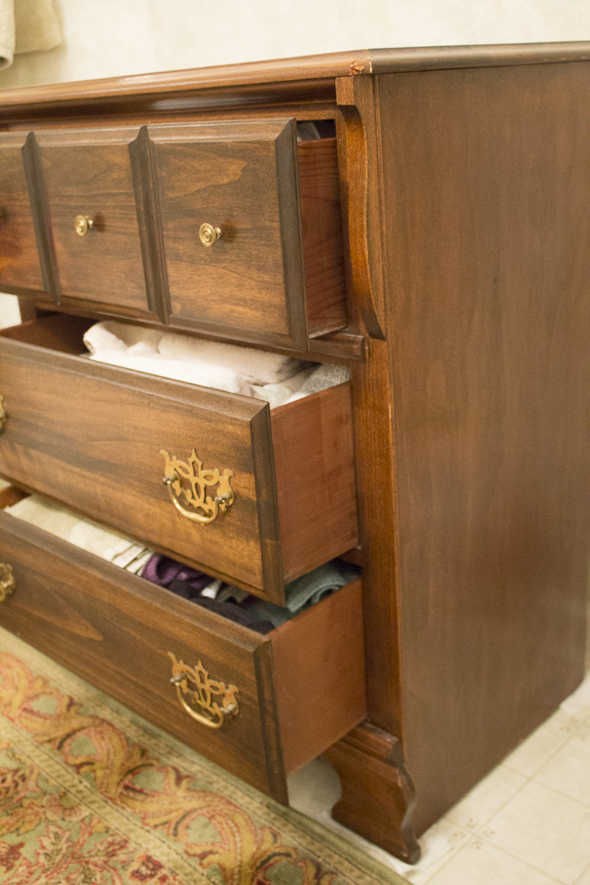 Vintage Chippendale Style Chest of Drawers