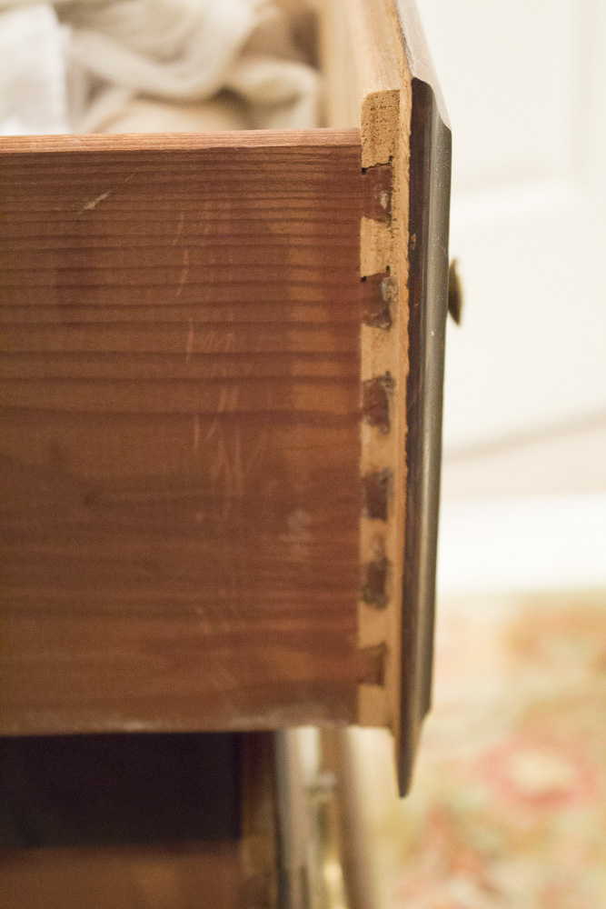 Vintage Chippendale Style Chest of Drawers