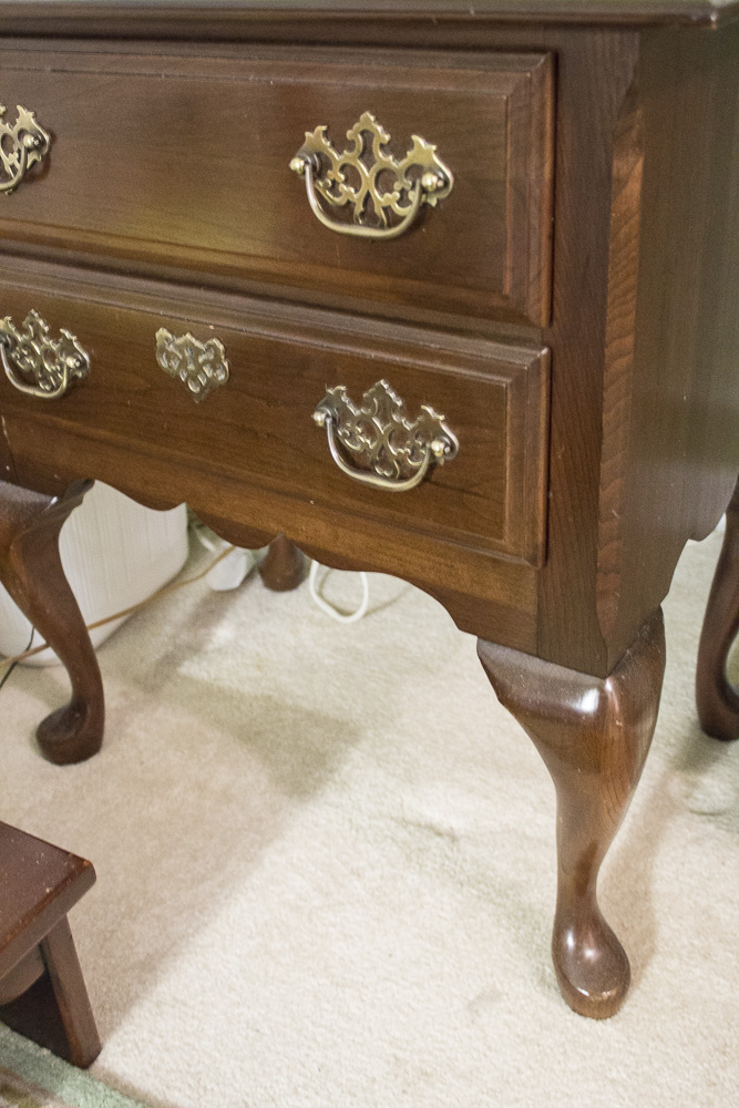 Queen Anne Style Nightstand by The Sterlingworth Corporation