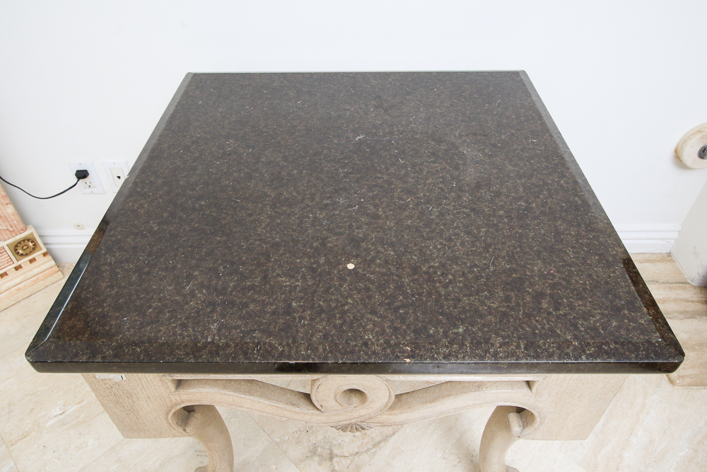 Marble Top End Tables with Claw Feet