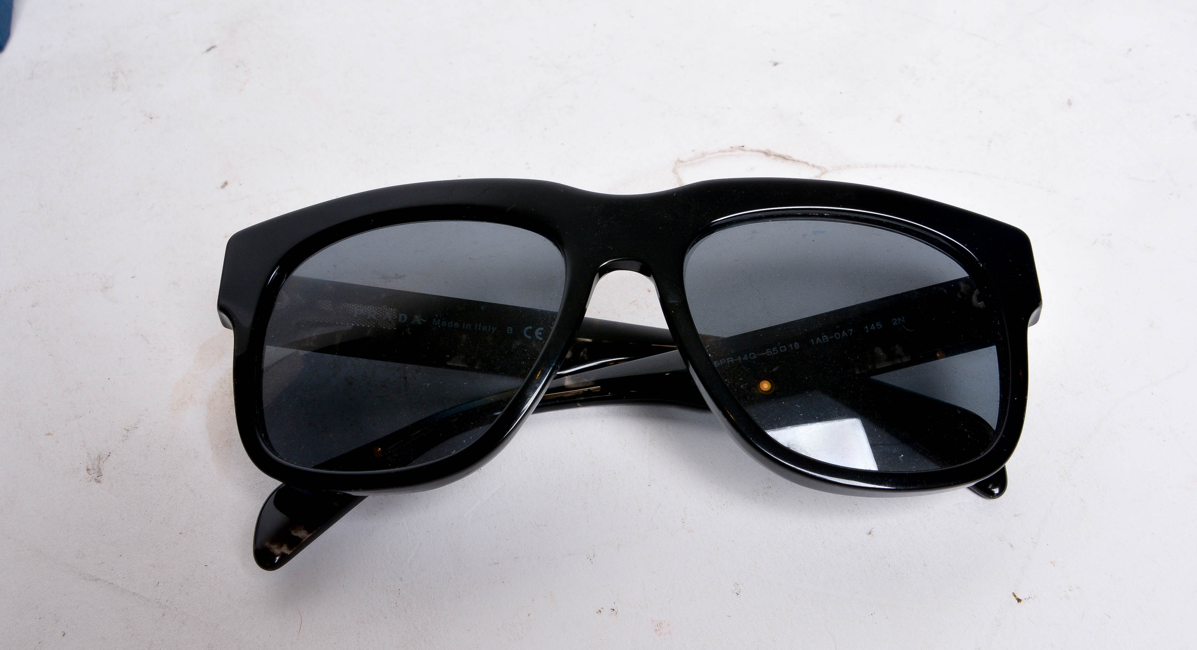 Prada Black Acrylic Sunglasses