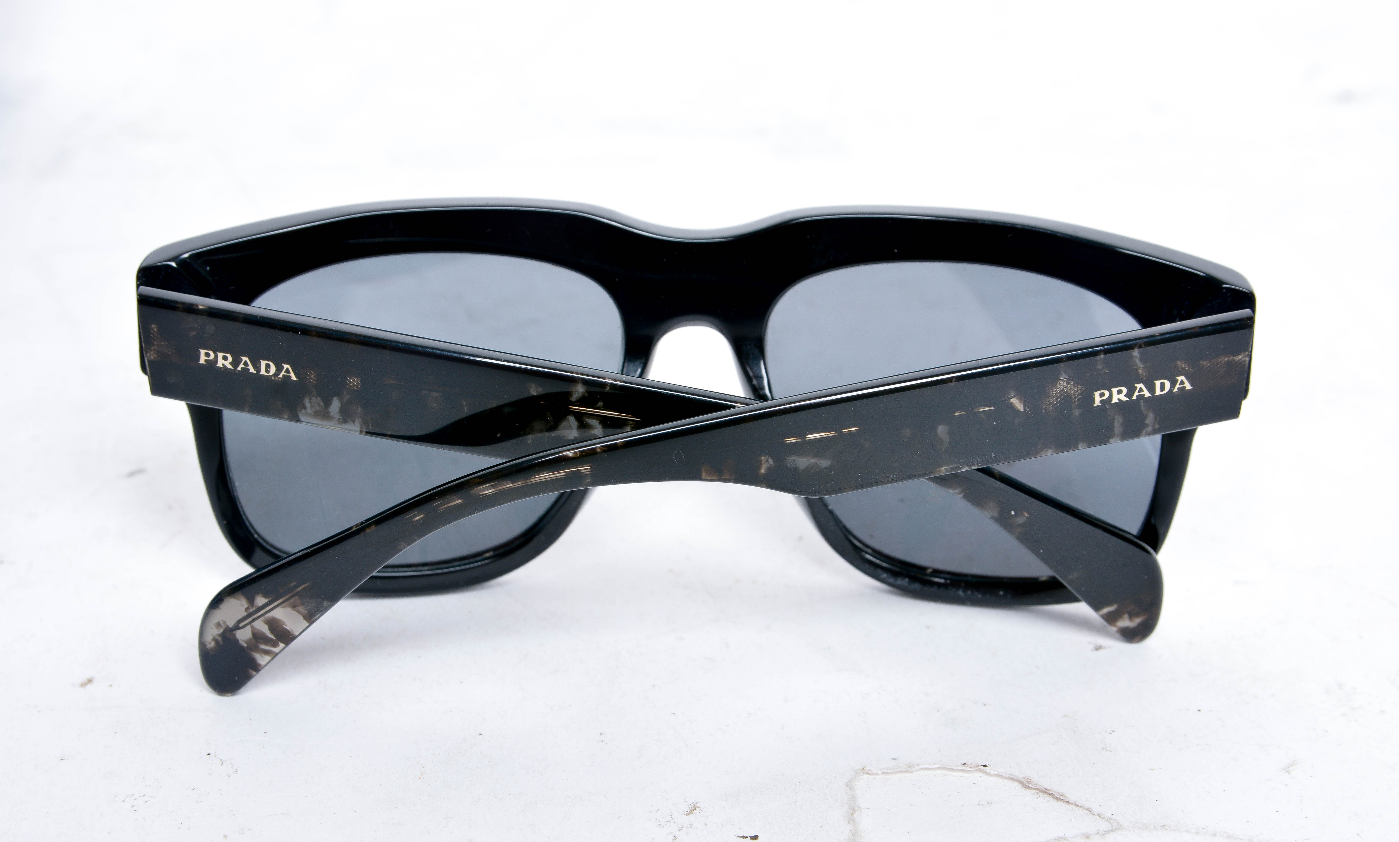 Prada Black Acrylic Sunglasses