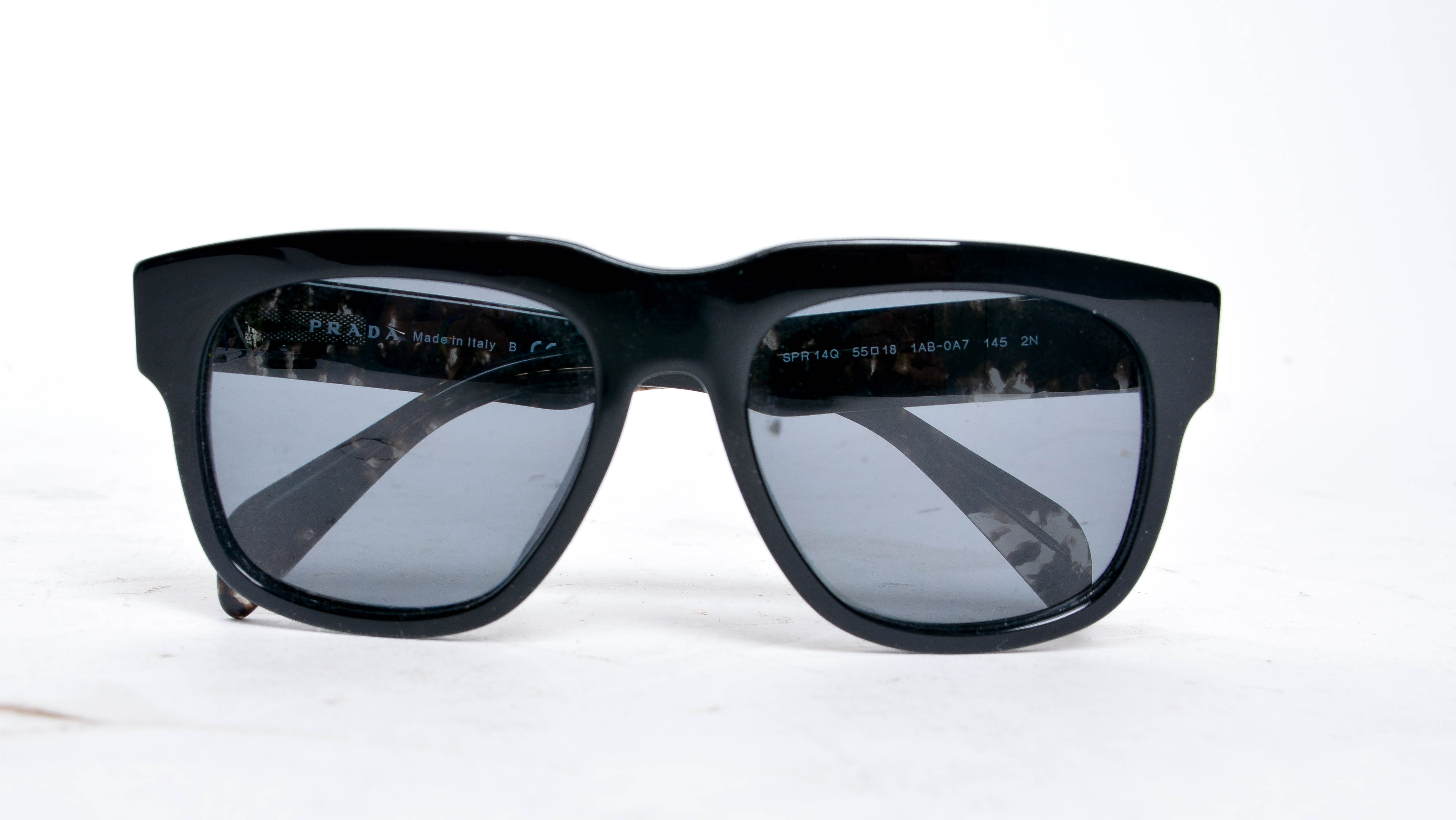 Prada Black Acrylic Sunglasses