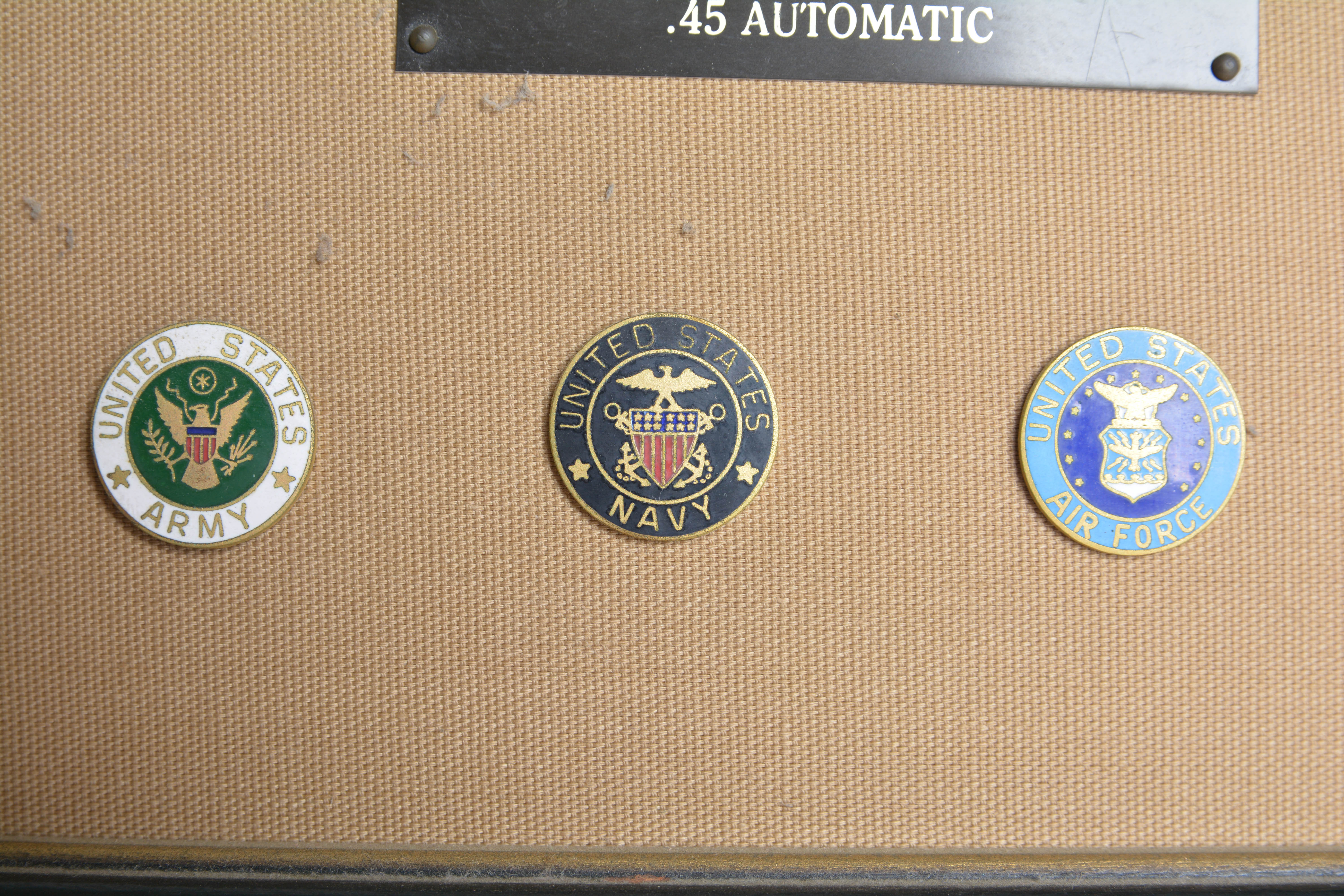 Collection of Three Framed Commemorative Replica Handguns