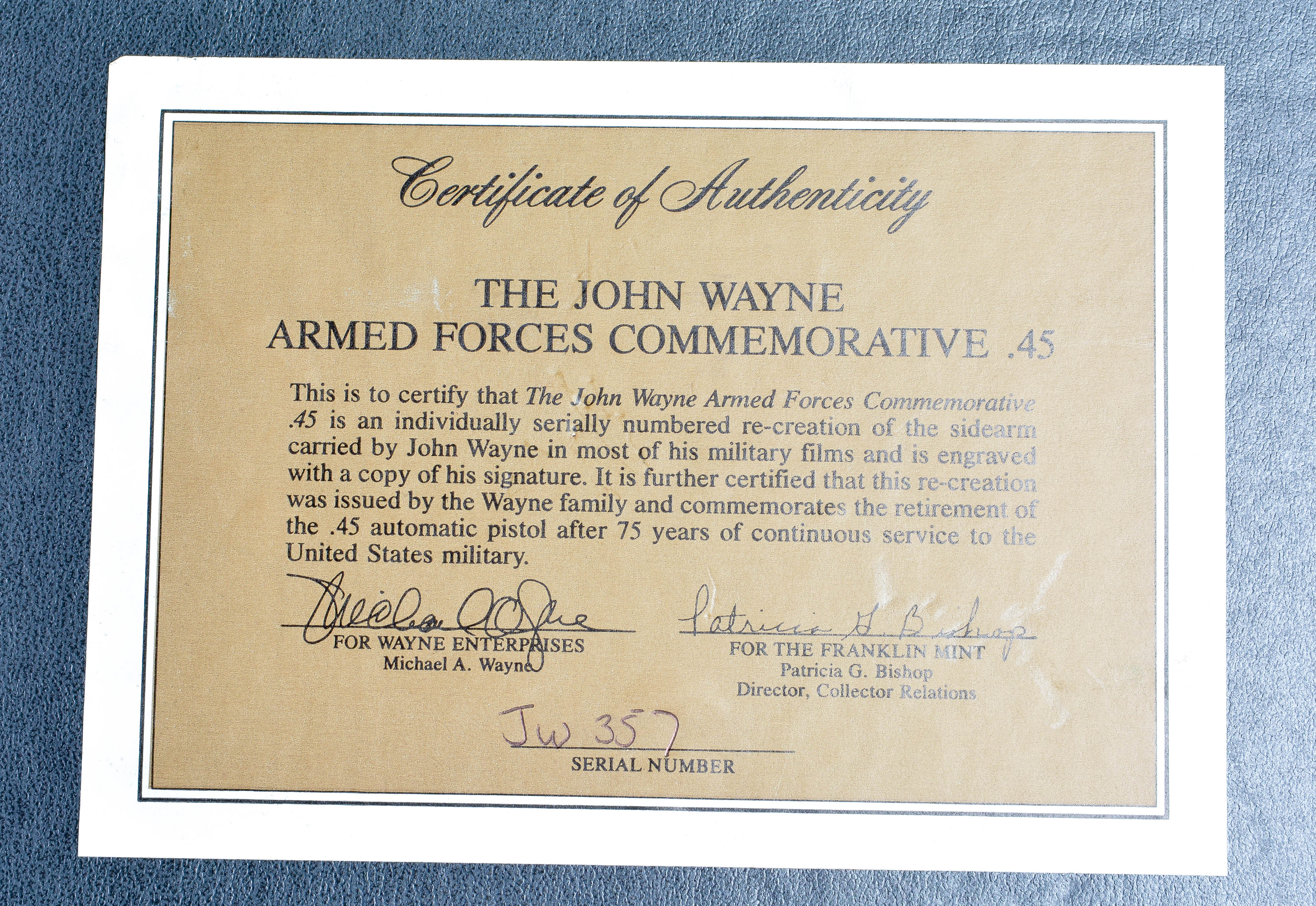 Collection of Three Framed Commemorative Replica Handguns