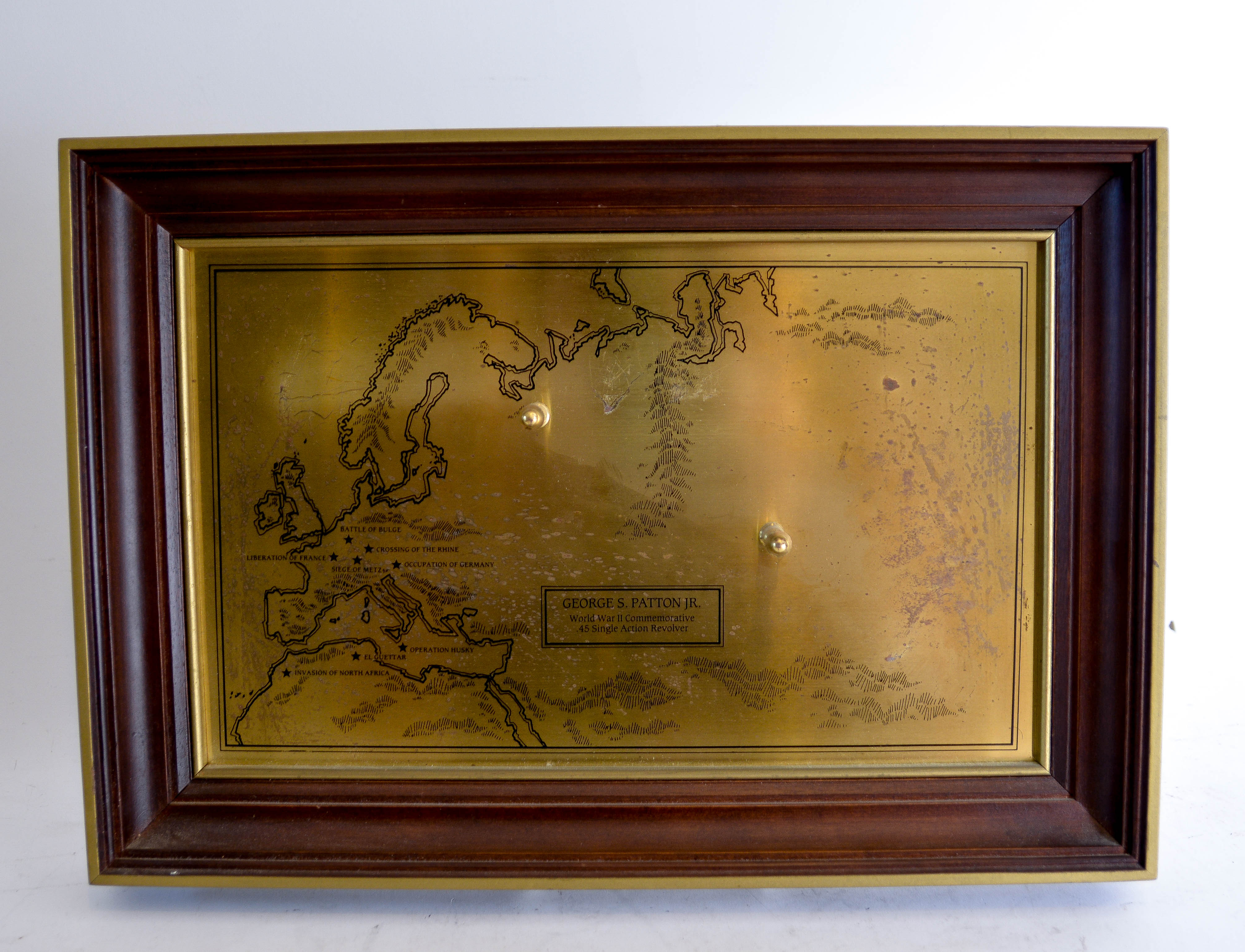 Collection of Three Framed Commemorative Replica Handguns