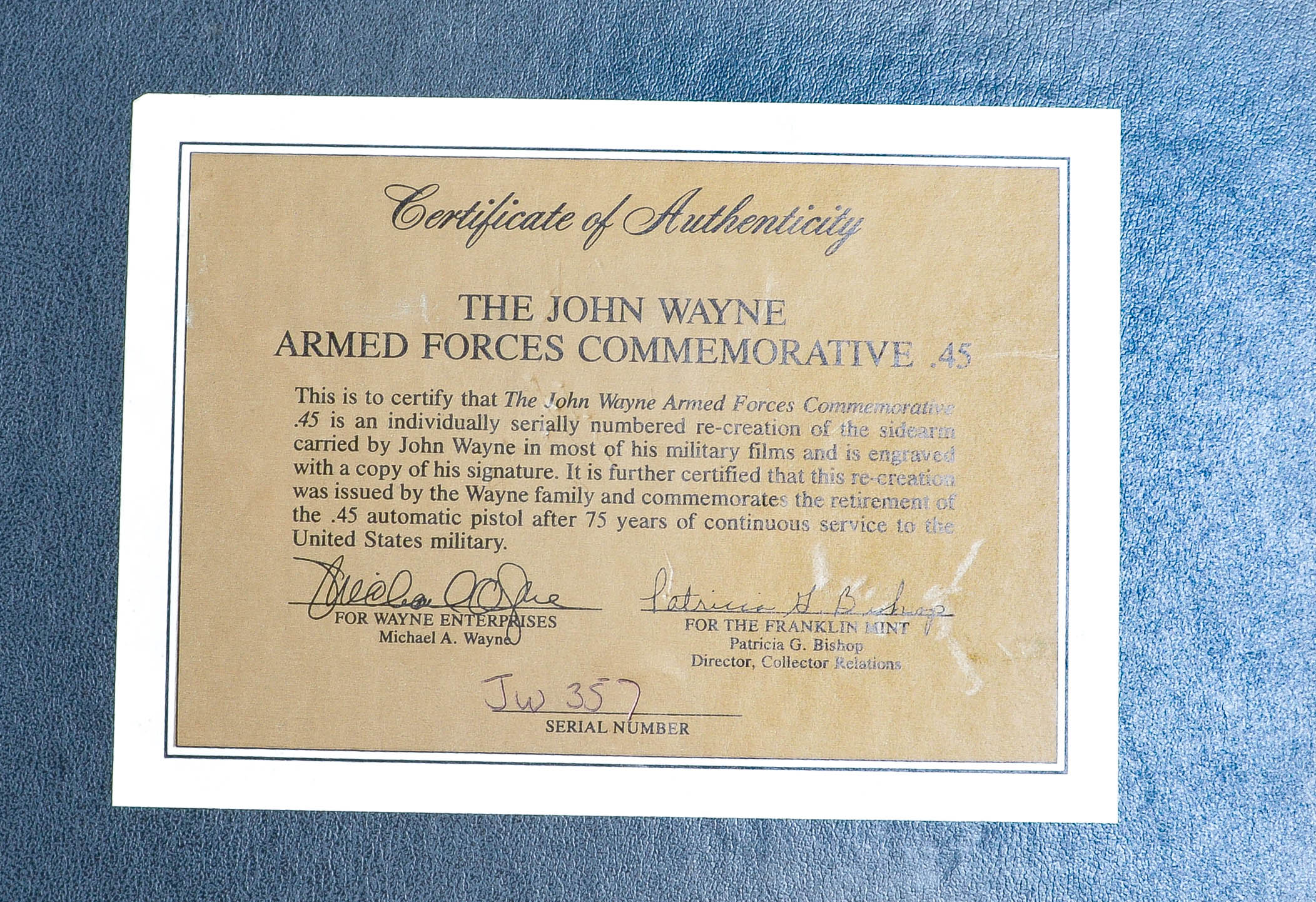 Collection of Three Framed Commemorative Replica Handguns