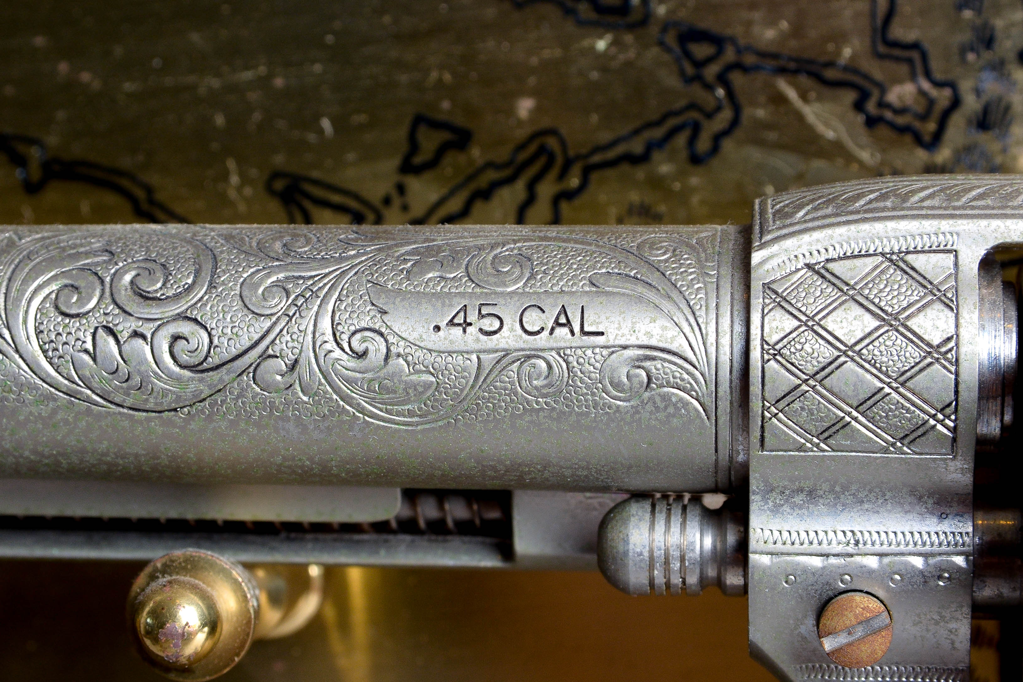 Collection of Three Framed Commemorative Replica Handguns