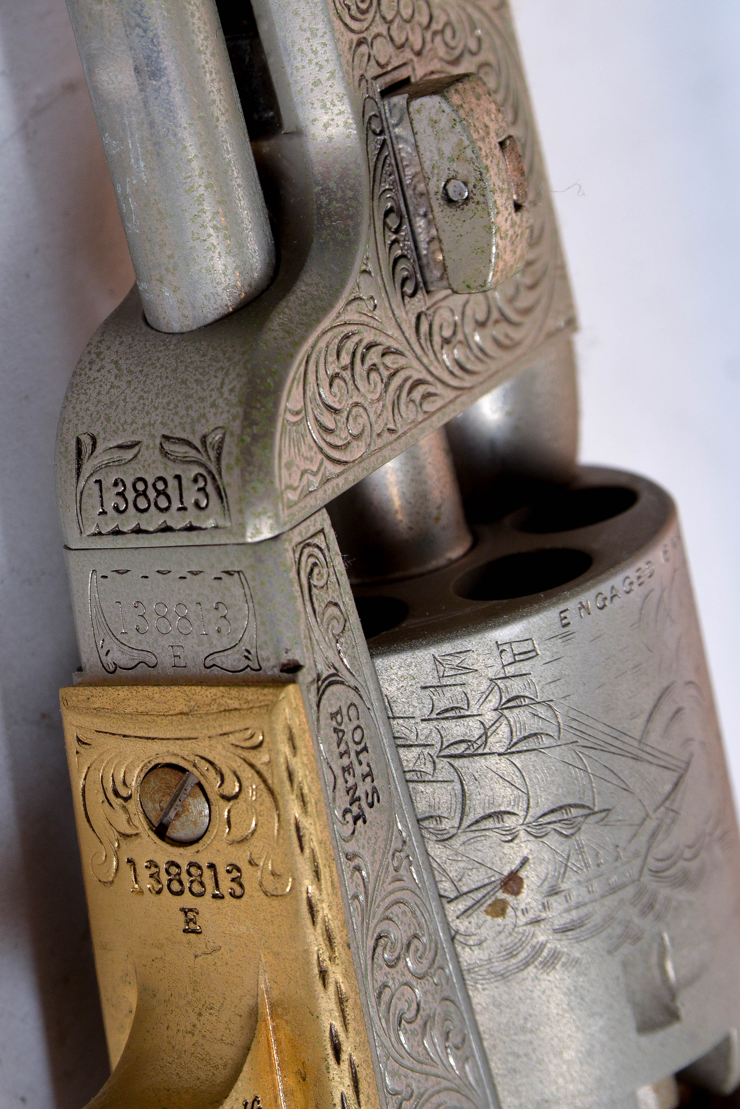 Collection of Three Framed Commemorative Replica Handguns