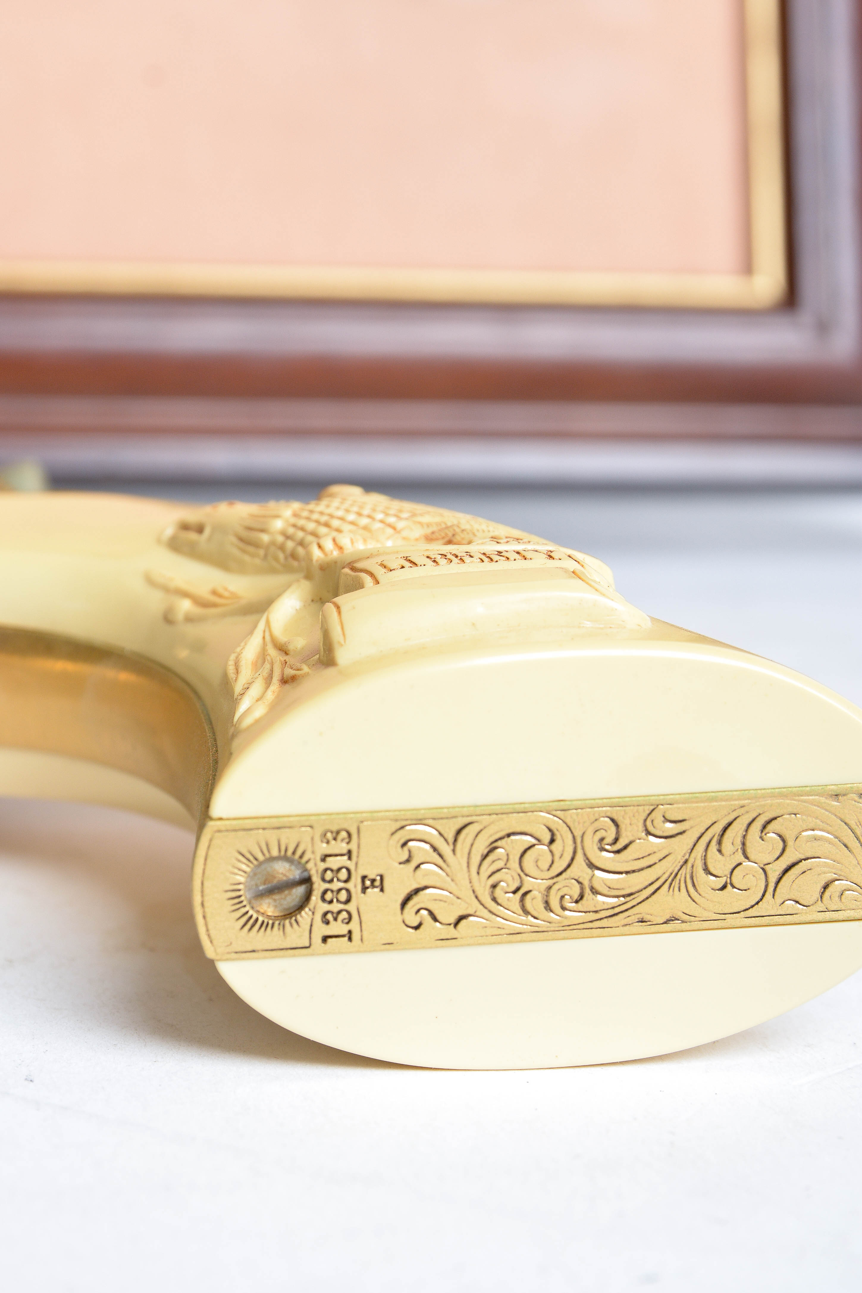 Collection of Three Framed Commemorative Replica Handguns