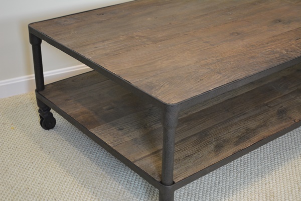 Restoration Hardware Dutch Industrial Reclaimed Elm Coffee Table