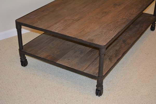 Restoration Hardware Dutch Industrial Reclaimed Elm Coffee Table
