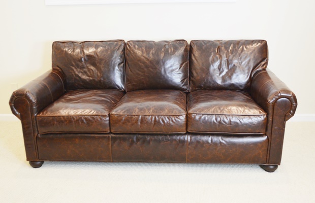Restoration Hardware Original Lancaster Leather Sofa