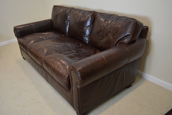 Restoration Hardware Original Lancaster Leather Sofa