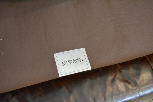 Restoration Hardware Original Lancaster Leather Sofa