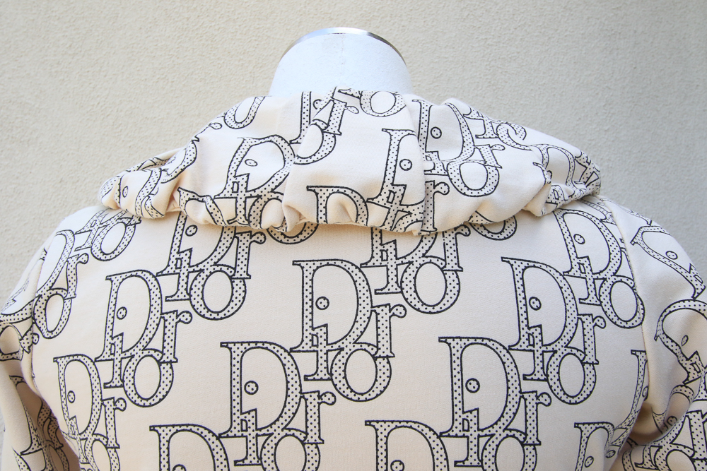 Christian Dior Boutique Monogrammed Zip Front Jacket