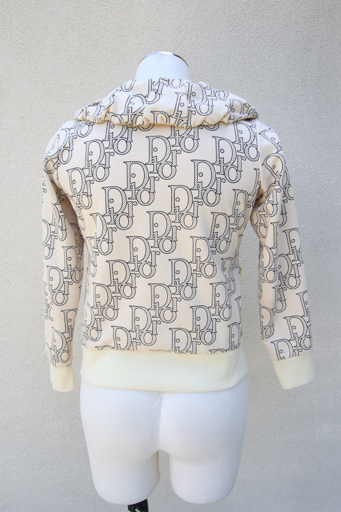 Christian Dior Boutique Monogrammed Zip Front Jacket