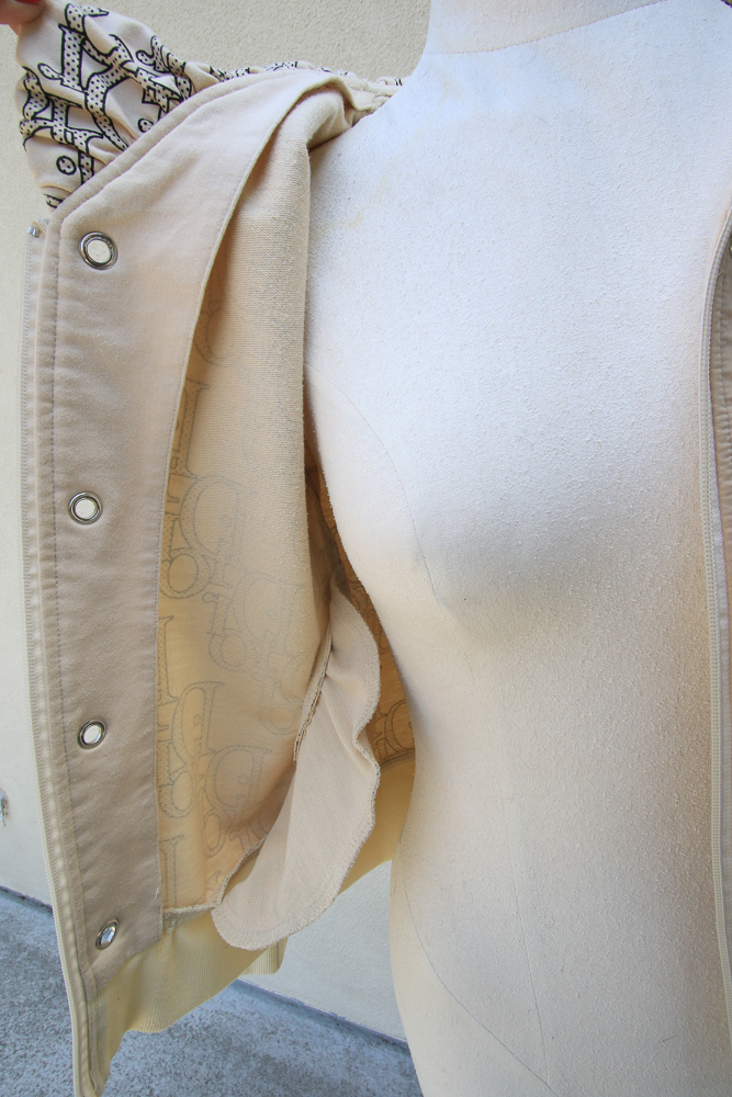 Christian Dior Boutique Monogrammed Zip Front Jacket