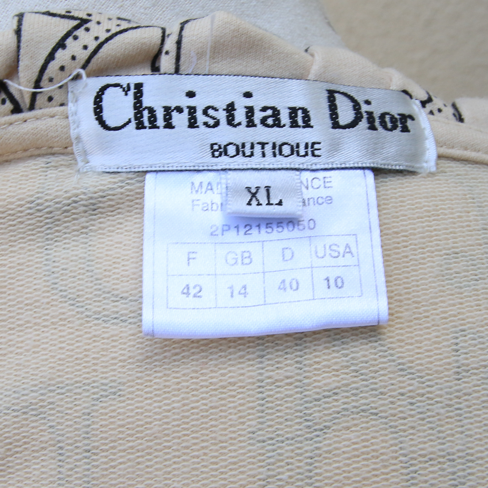 Christian Dior Boutique Monogrammed Zip Front Jacket