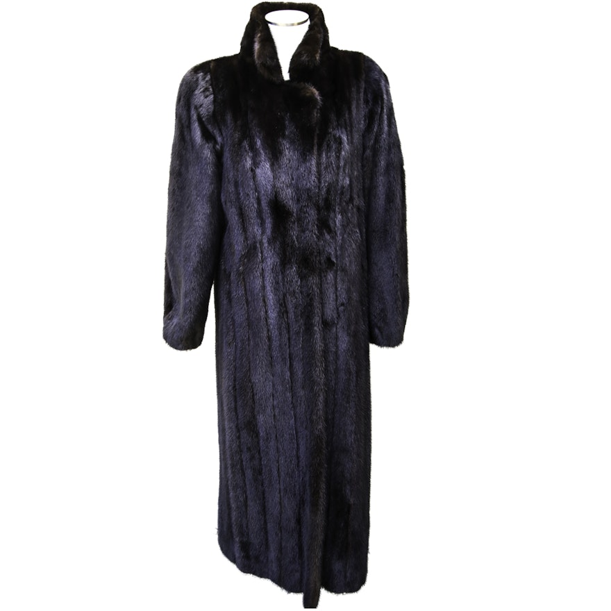 Ranch Mink Fur Full Length Coat