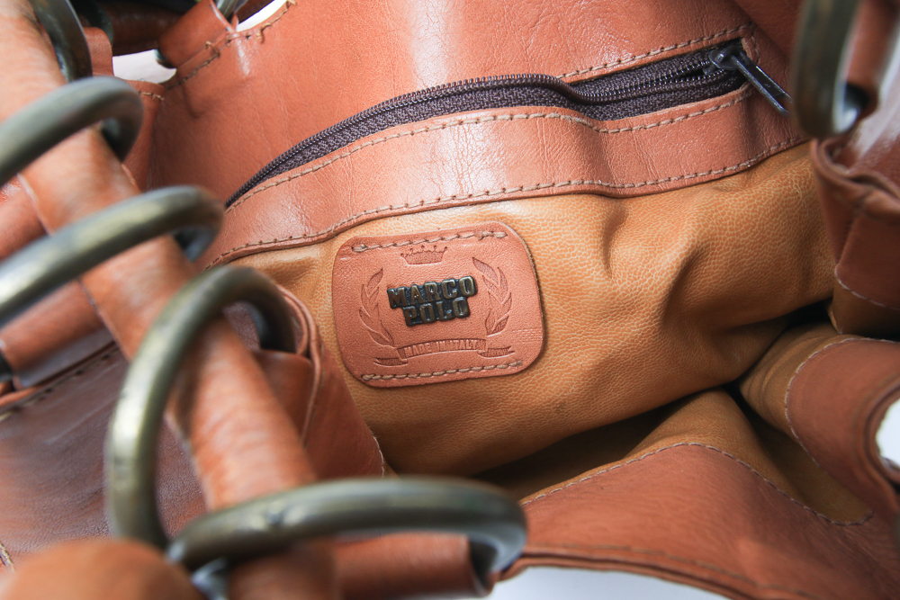 Assortment of Three Leather Bags including Marco Polo