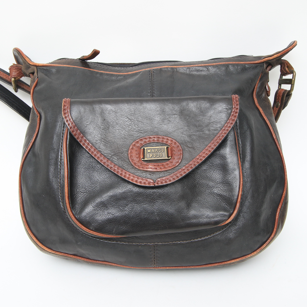 Assortment of Three Leather Bags including Marco Polo