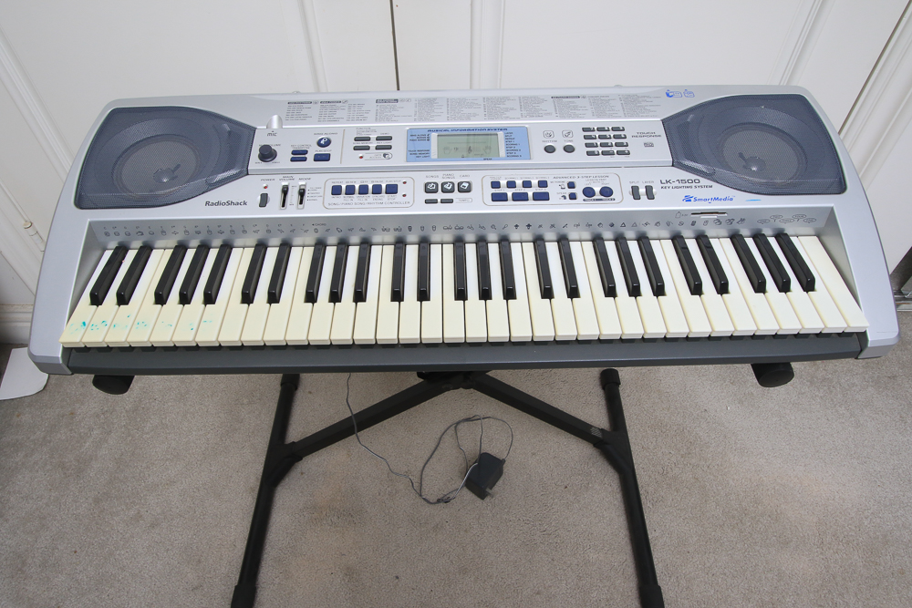 Radio Shack Electronic Keyboard and Stand