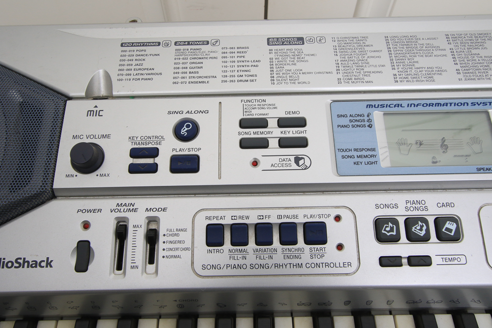 Radio Shack Electronic Keyboard and Stand