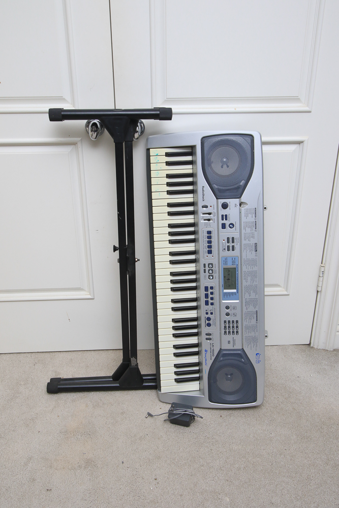 Radio Shack Electronic Keyboard and Stand