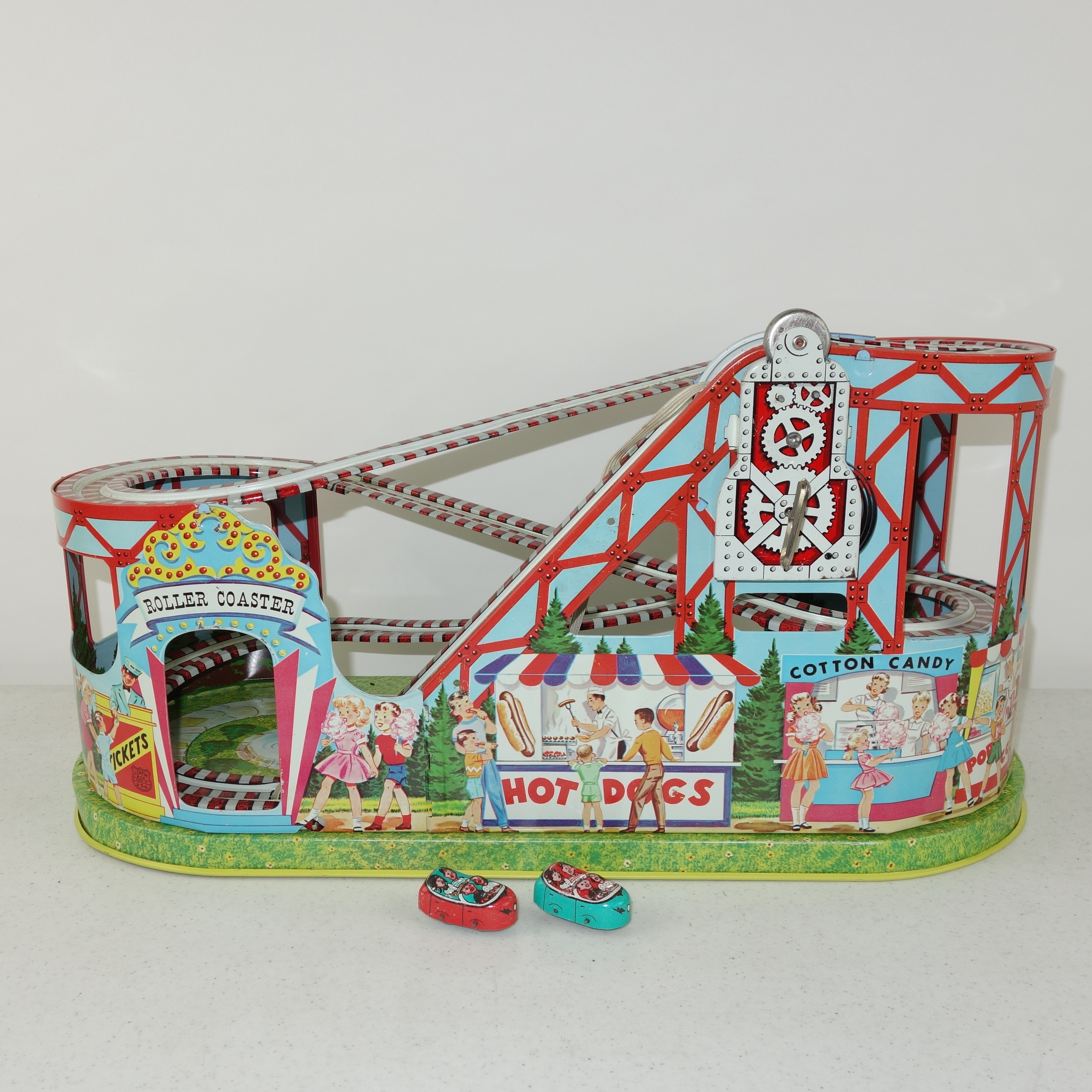 Vintage J Chein Roller Coaster Toy