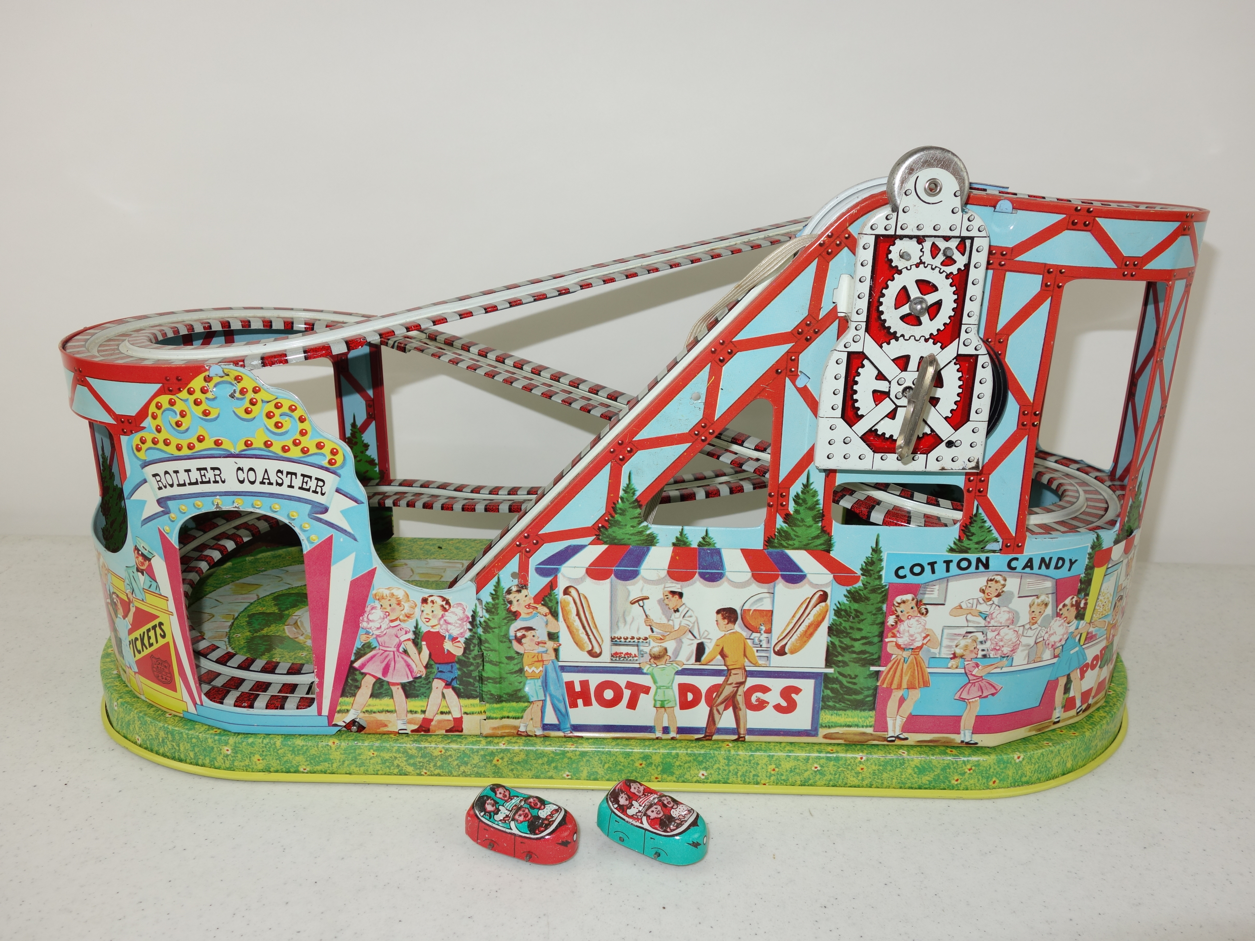 Vintage J Chein Roller Coaster Toy