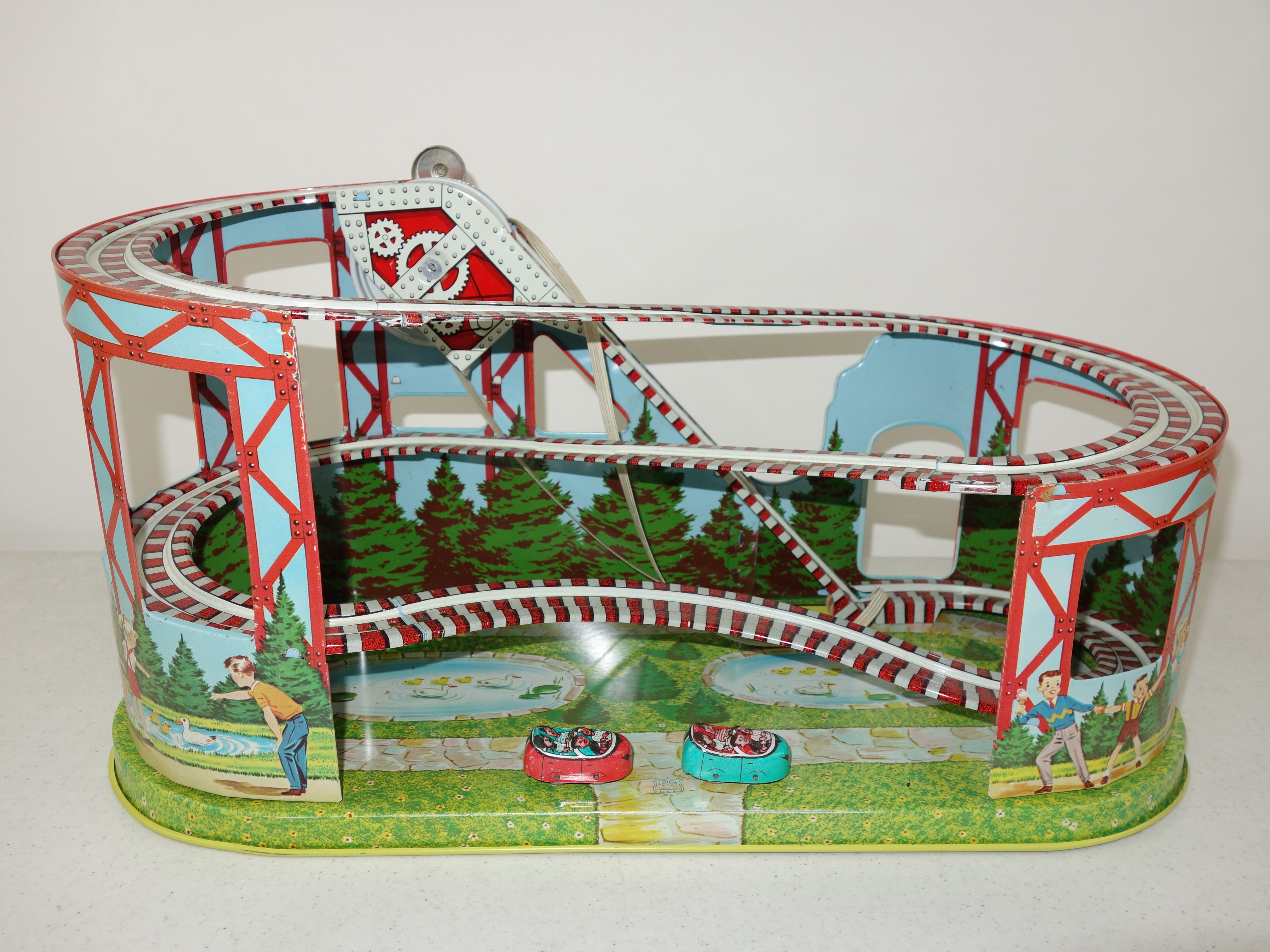 Vintage J Chein Roller Coaster Toy