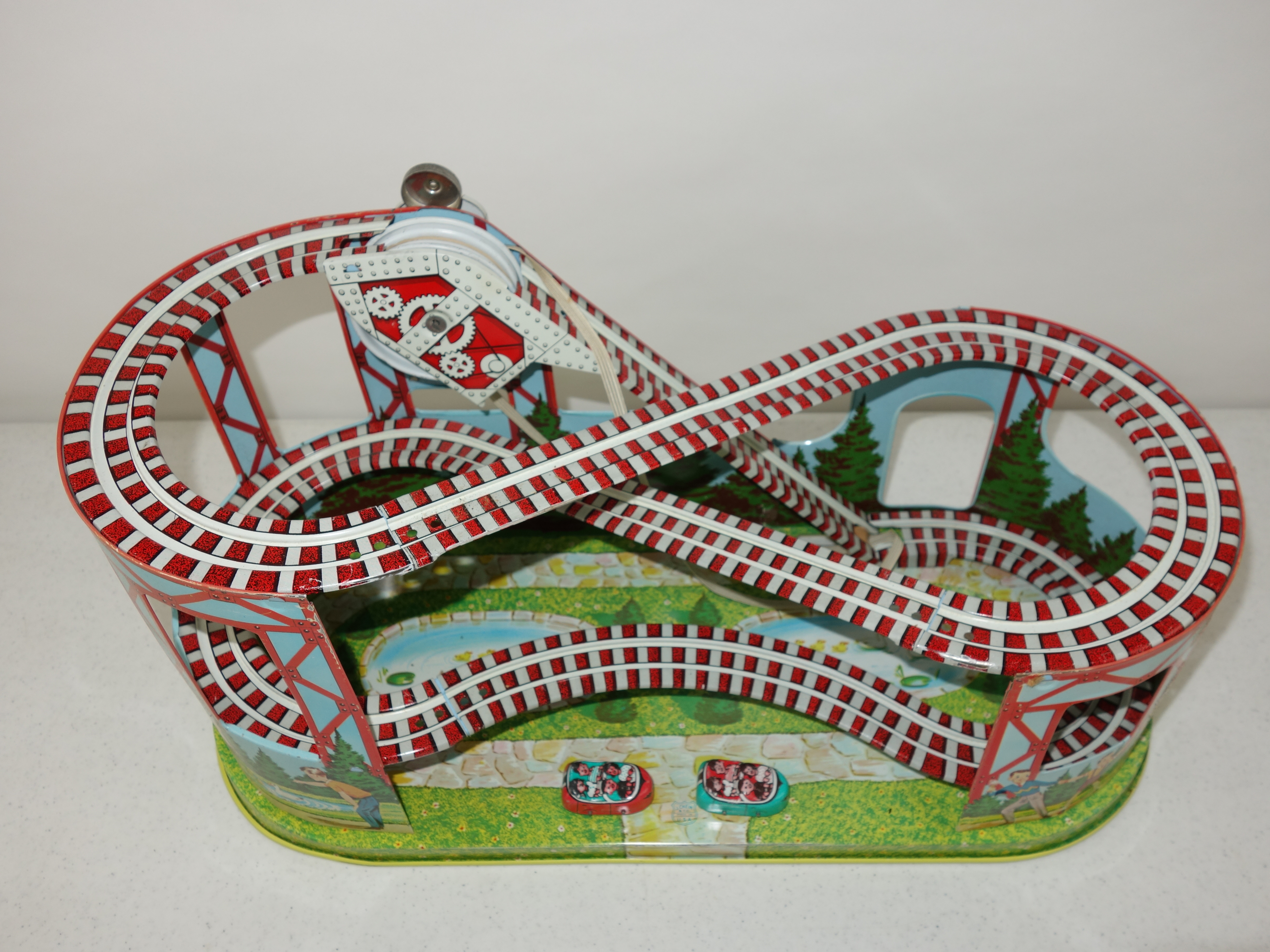 Vintage J Chein Roller Coaster Toy