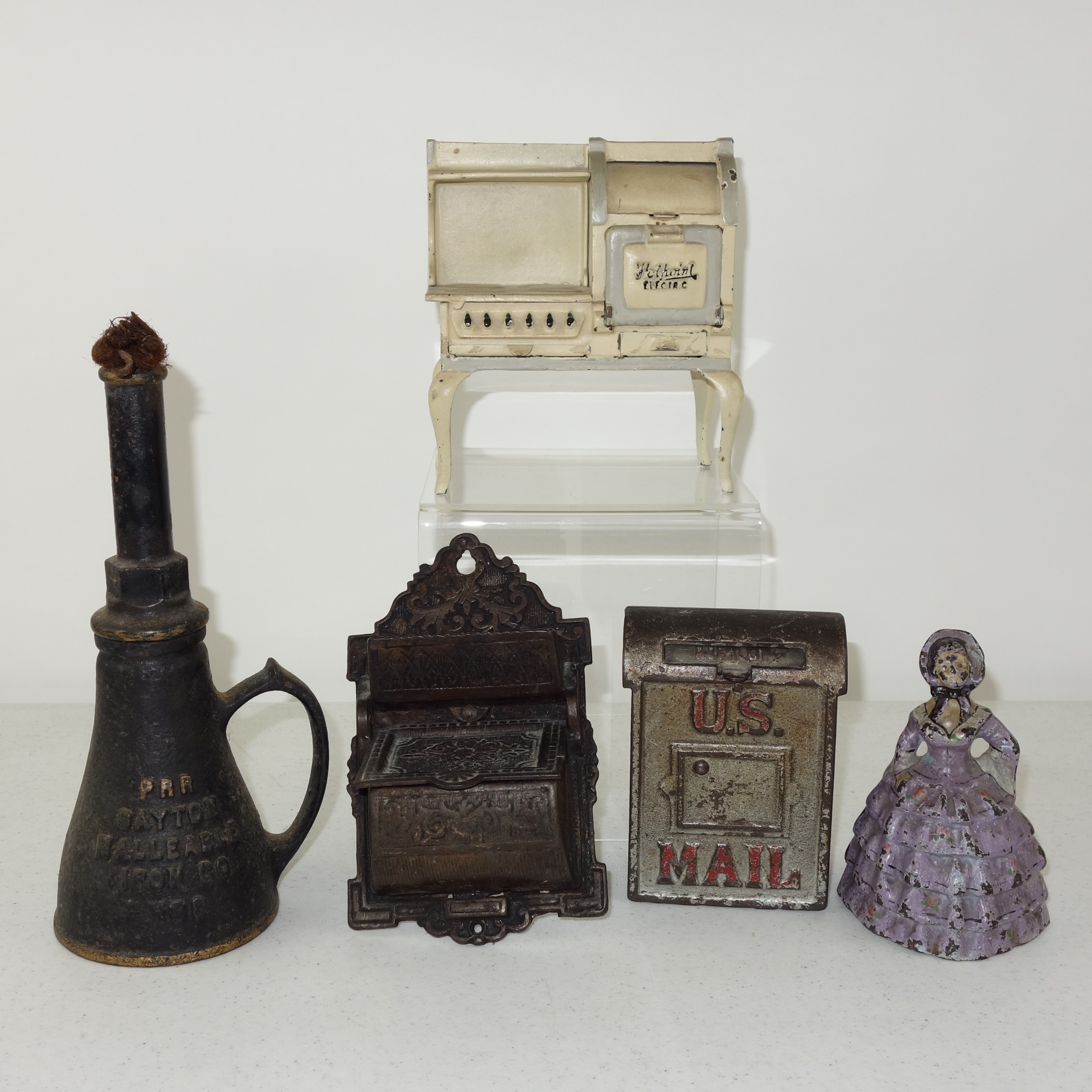 Antique Cast Iron Pennsylvania RR Shop Torch and Other Items