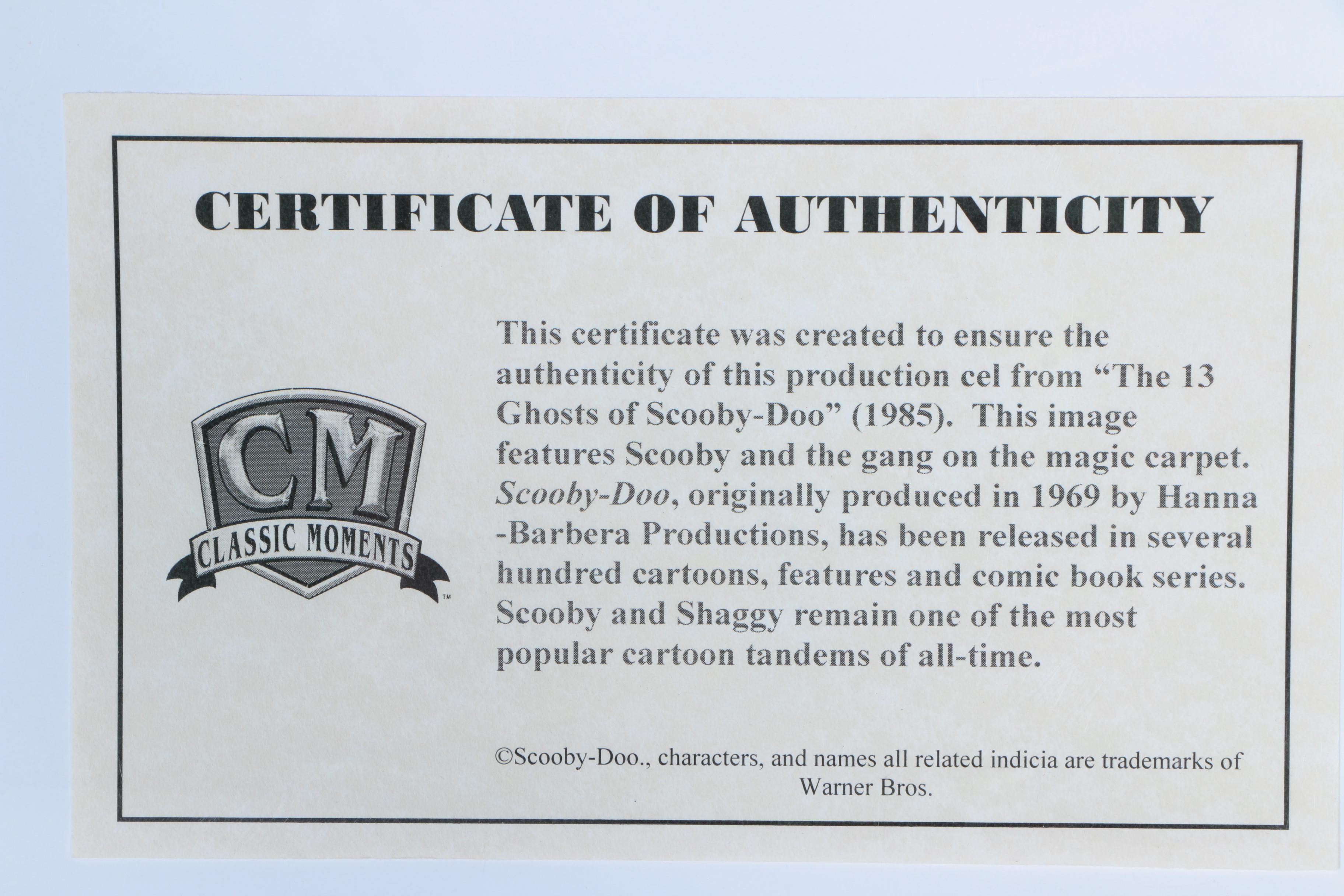 Scooby Doo Production Cels From "The Thirteen Ghosts of Scooby Doo"