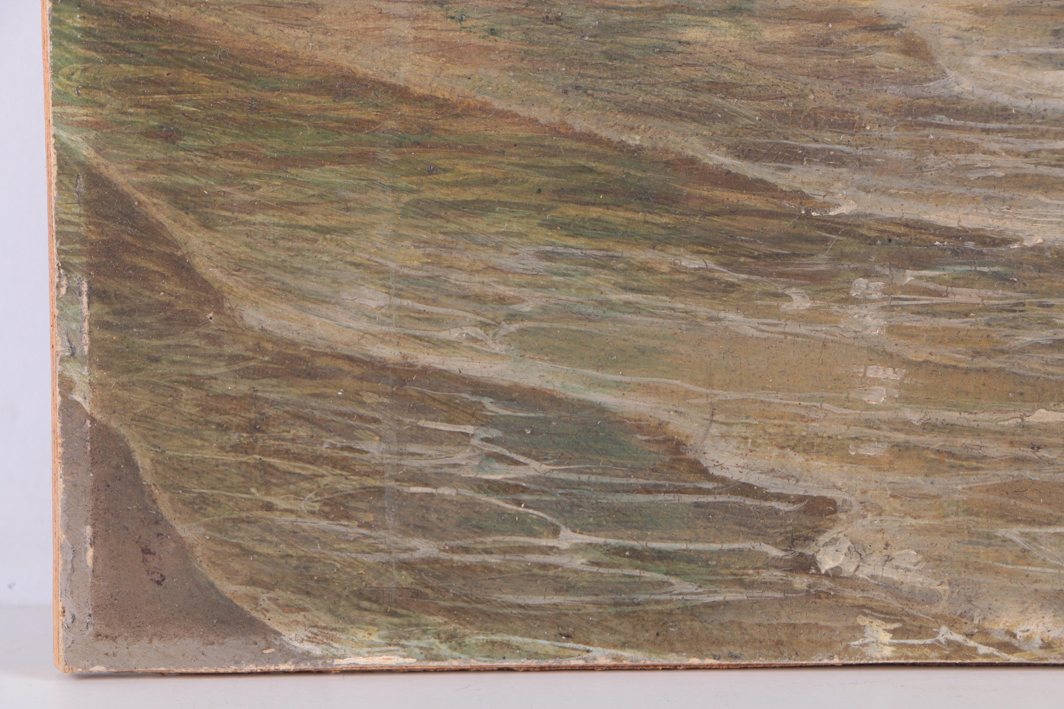 August Rollfing Oil Painting of Seascape