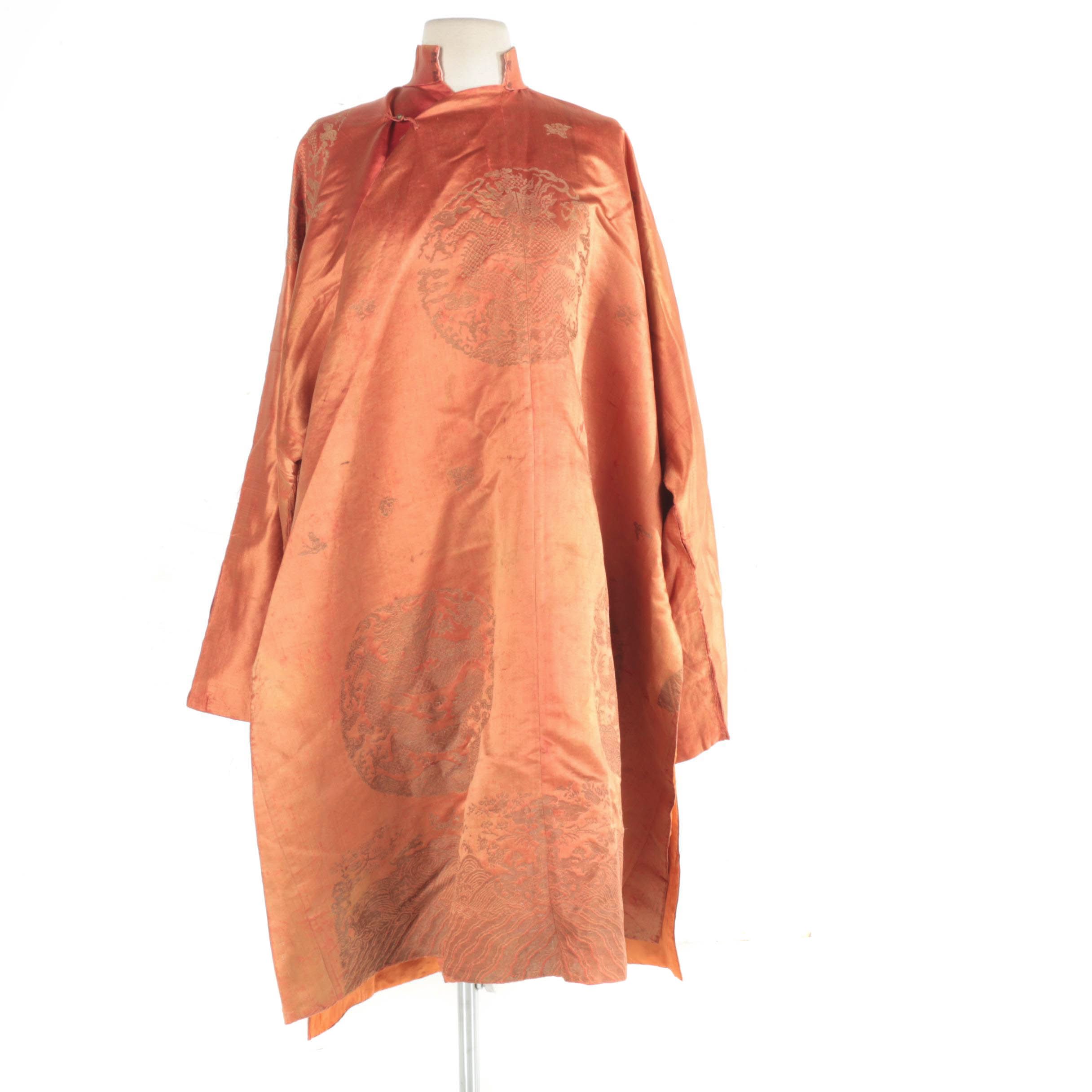 Orange Chinese Changshan Robe