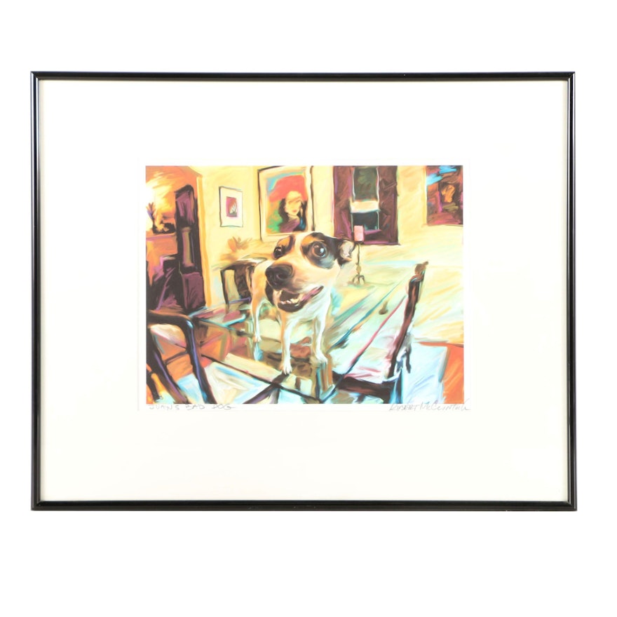 Robert McClintock Signed Limited Edition Giclee on Paper "Juan's Bad Dog"