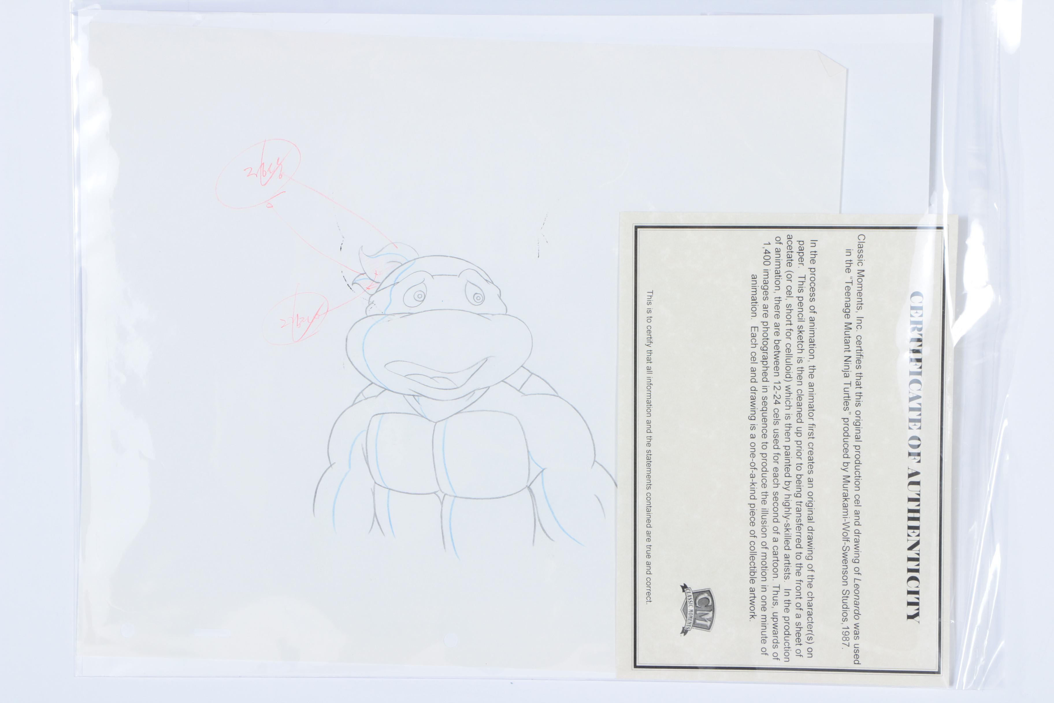 Teenage Mutant Ninja Turtles Original Production Cels