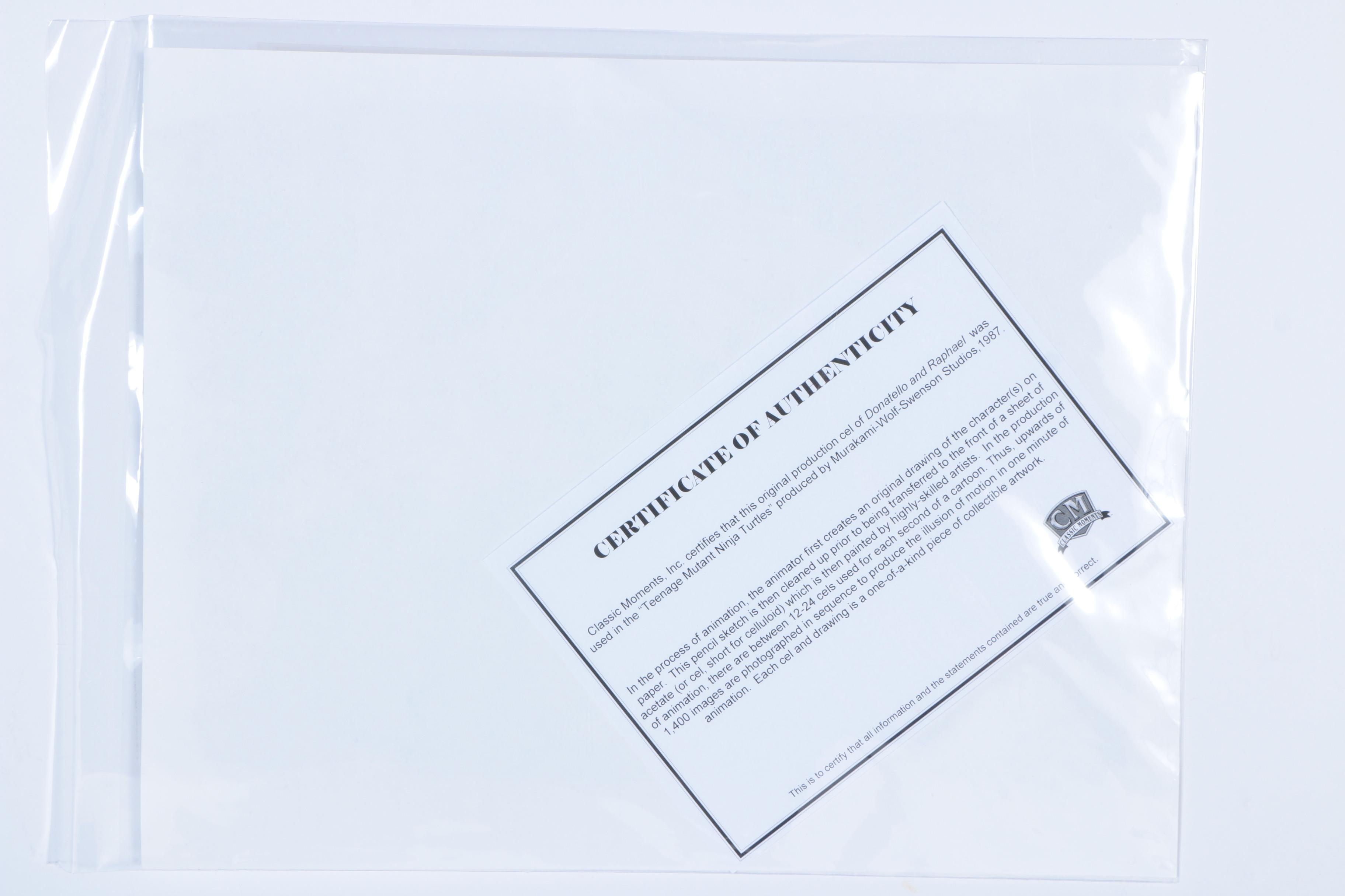 Teenage Mutant Ninja Turtles Original Production Cels