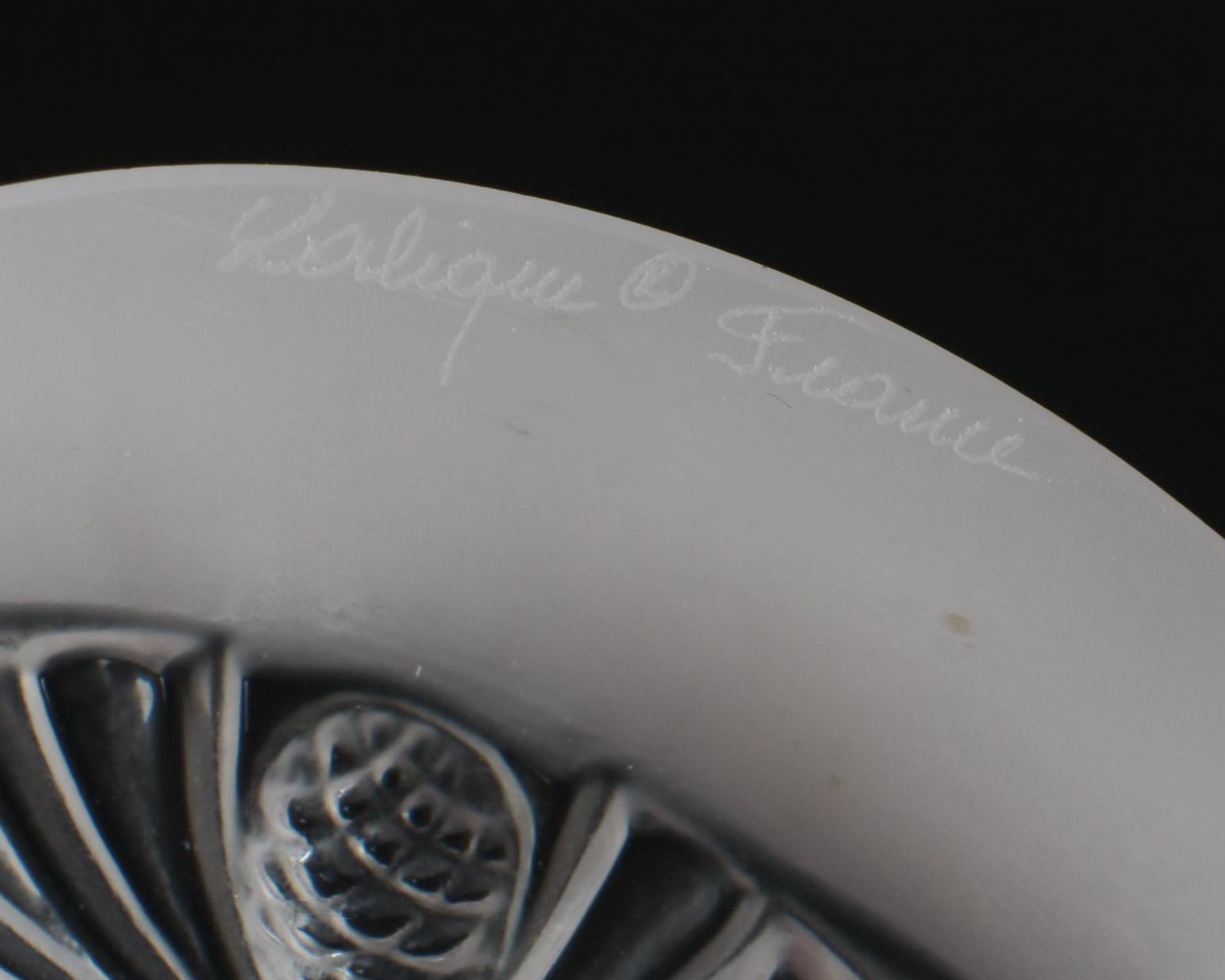 Lalique Frosted Crystal "Psyche" Paperweight