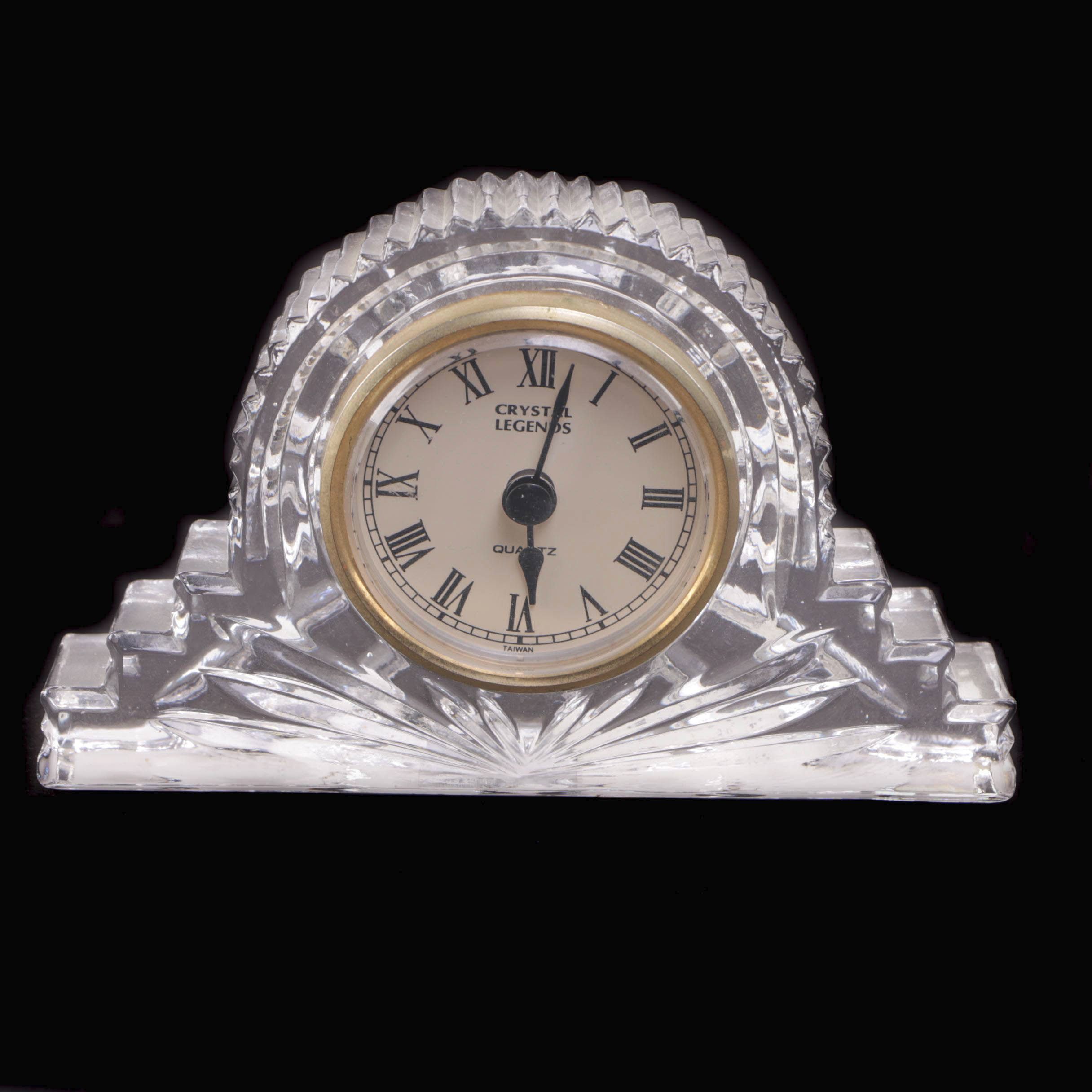 Godinger "Crystal Legends" Accent Clock