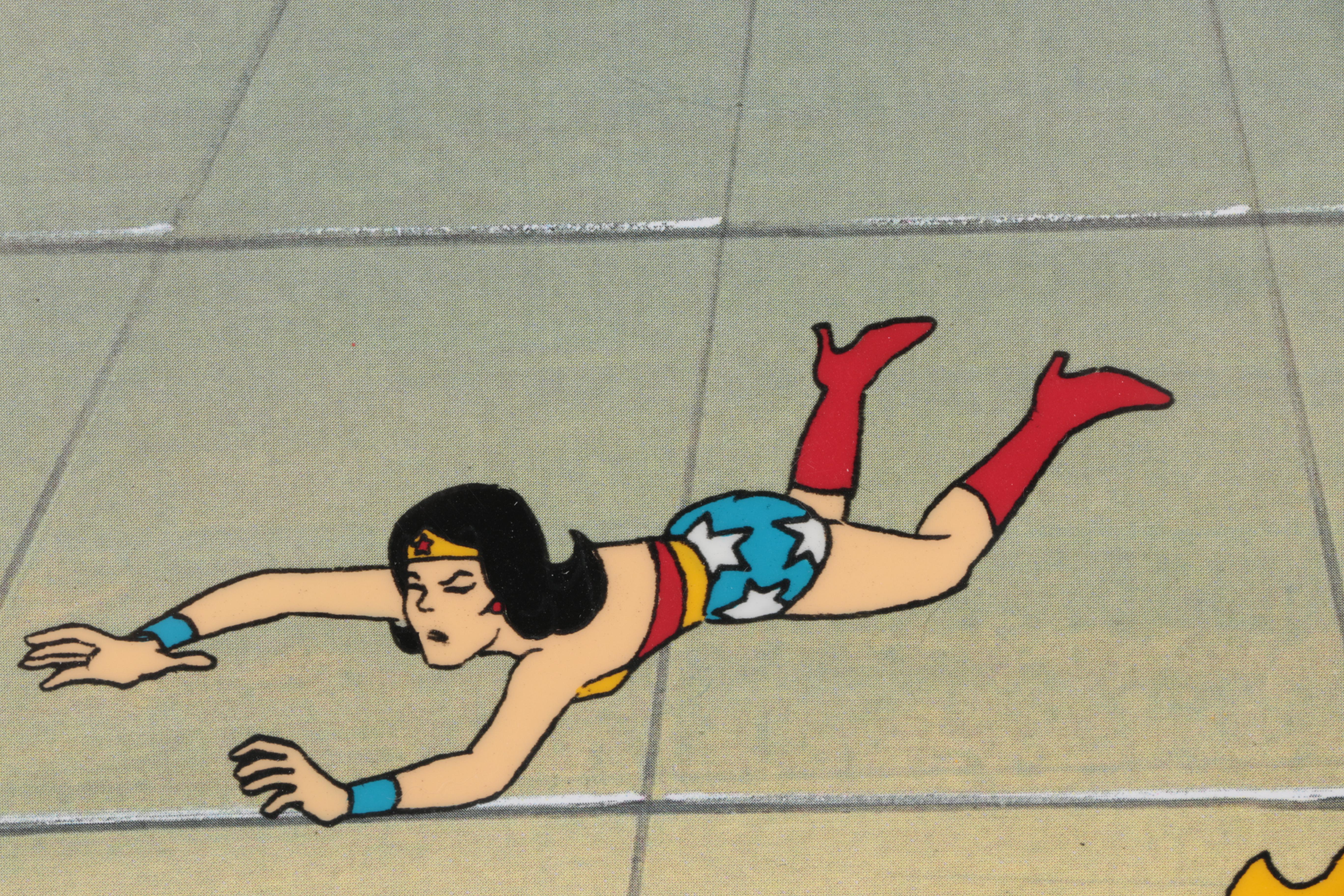 Two Original Hanna-Barbera "Superman & Friends" Production Cels