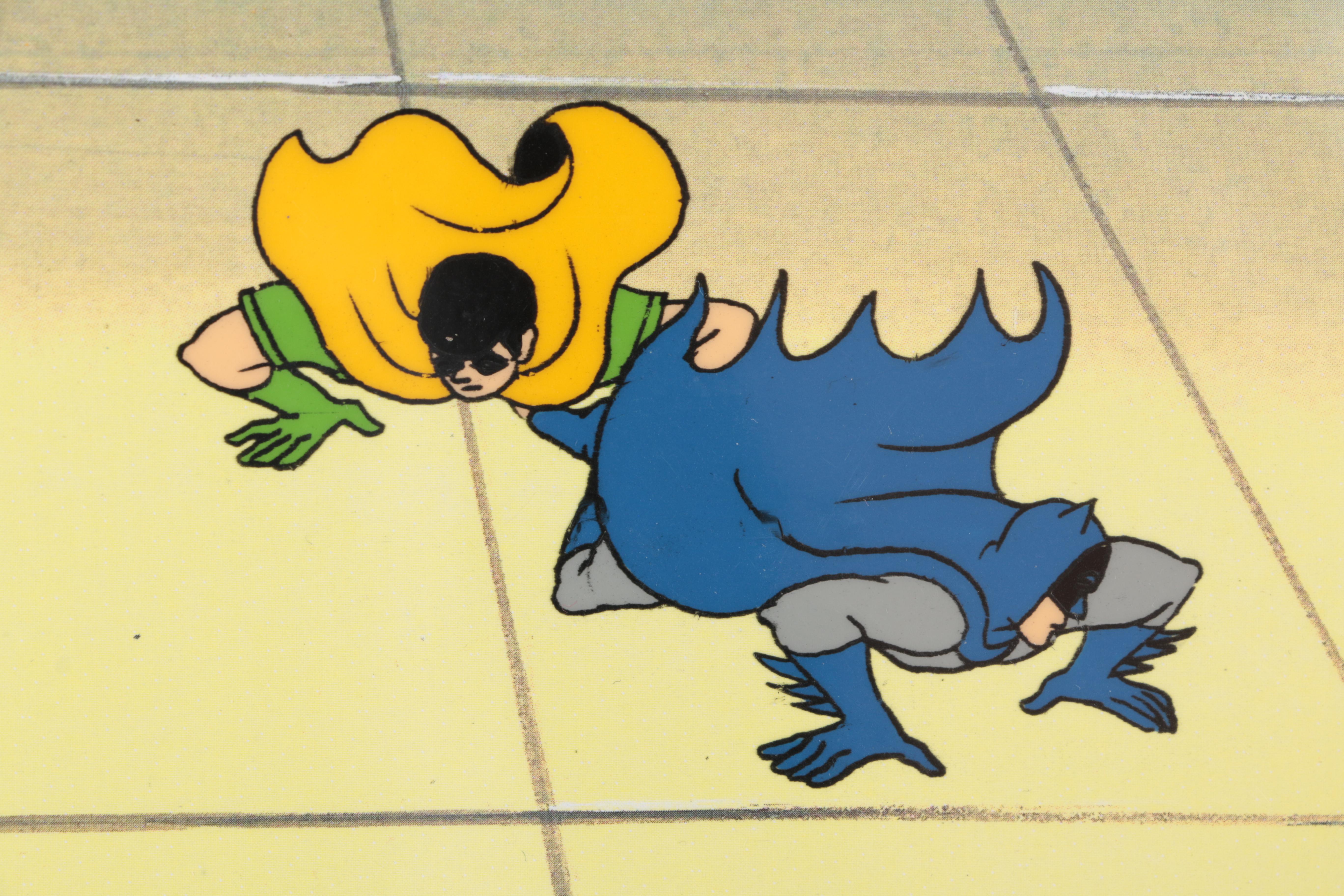 Two Original Hanna-Barbera "Superman & Friends" Production Cels