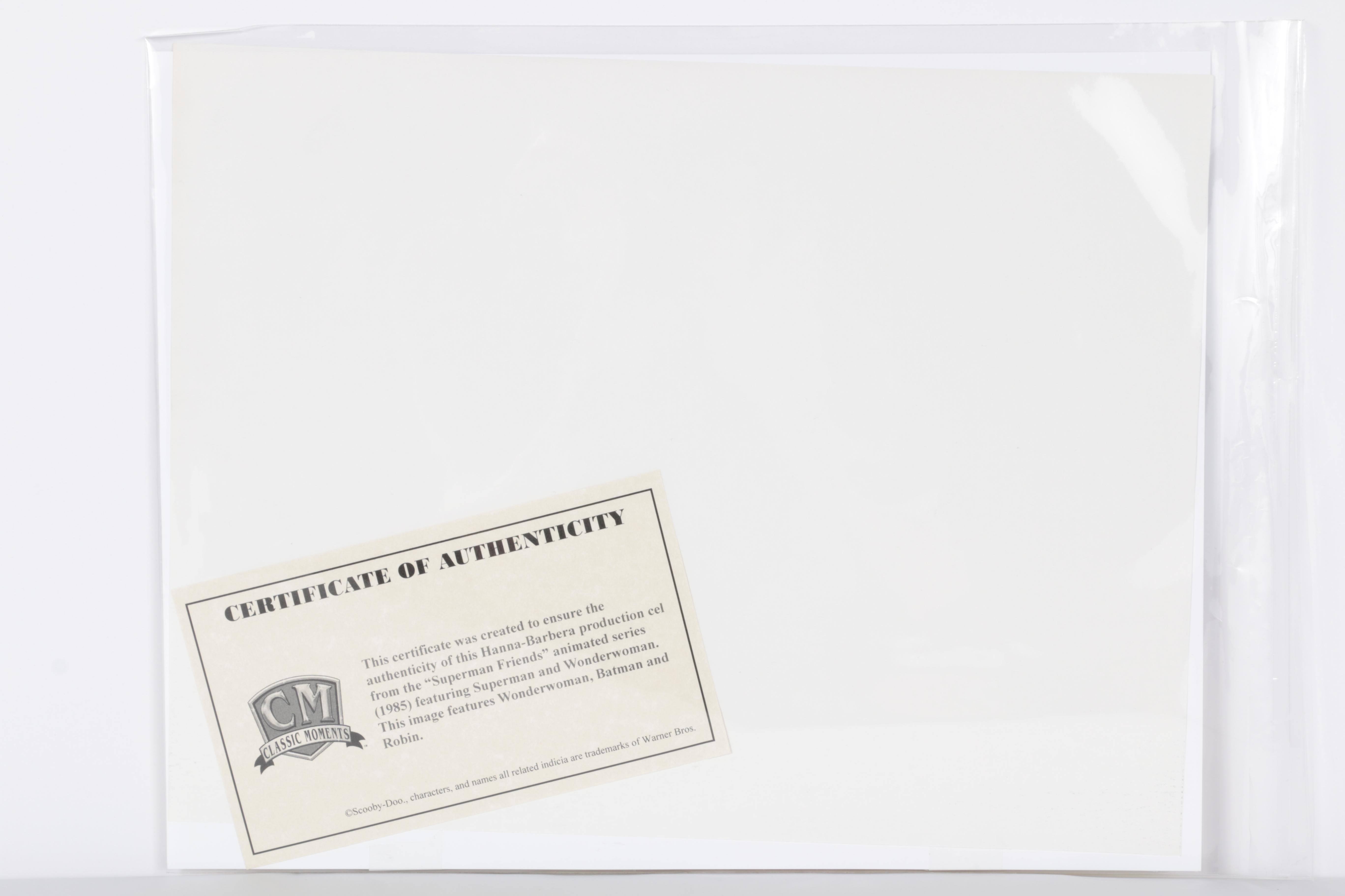 Two Original Hanna-Barbera "Superman & Friends" Production Cels